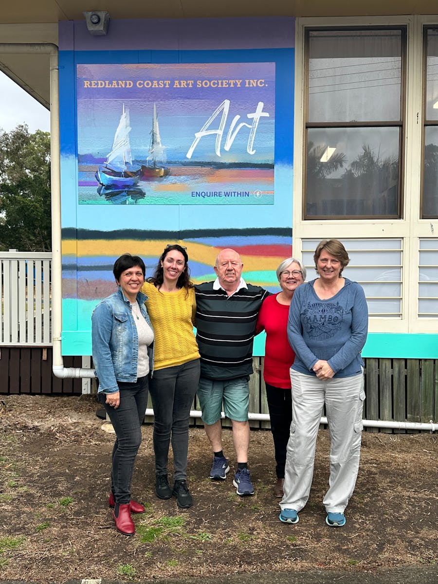 Members of the Management team in front of the building at 53 Mount Cotton Road Capalaba