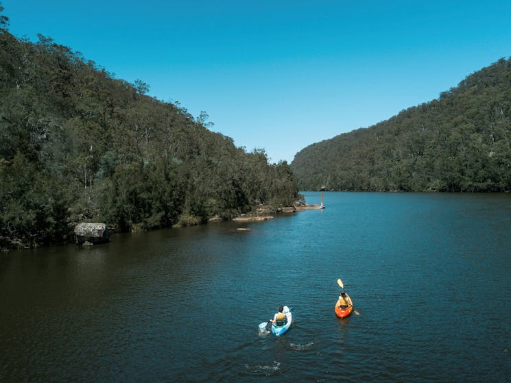 Kayak and discover the Hawkesbury River with YOTSPACE superyacht voyages