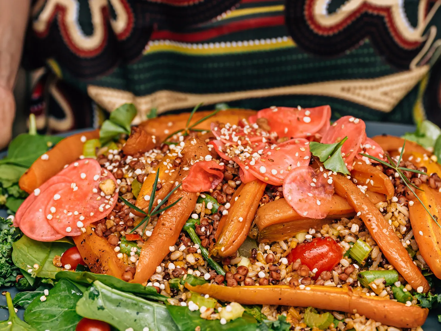 Ancient Grain salad served by Tanika Orr Nooks and Cooks and My Dilly Bag