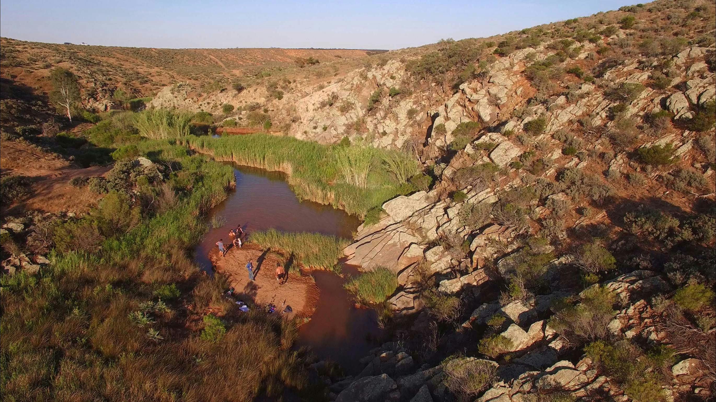 Red banks waterhole, Mid North, Ngadjuri Country