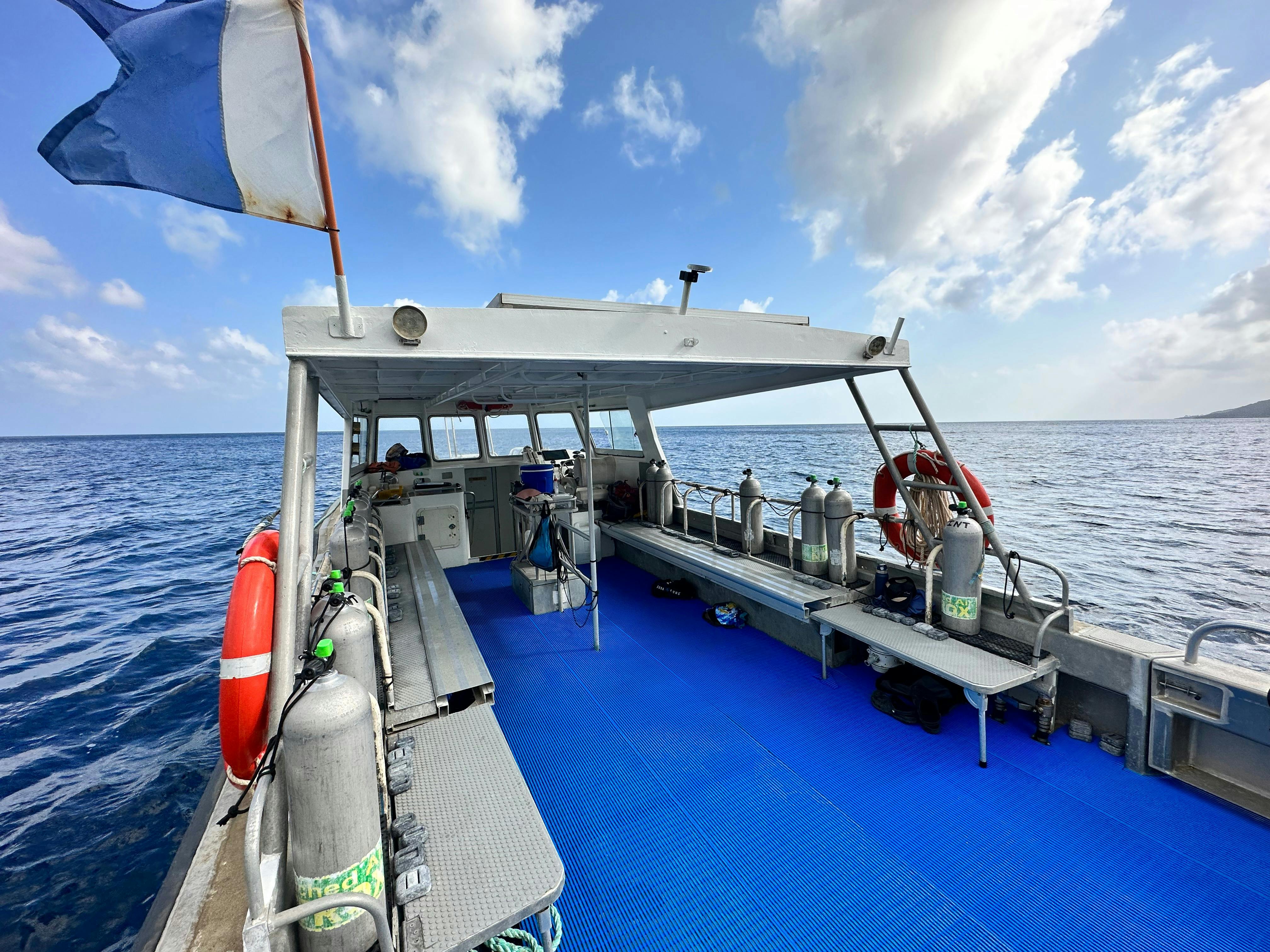 Dive boat deck