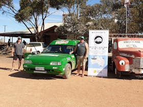 The Kingoonya Hotel visitors at the Shitbox Rally