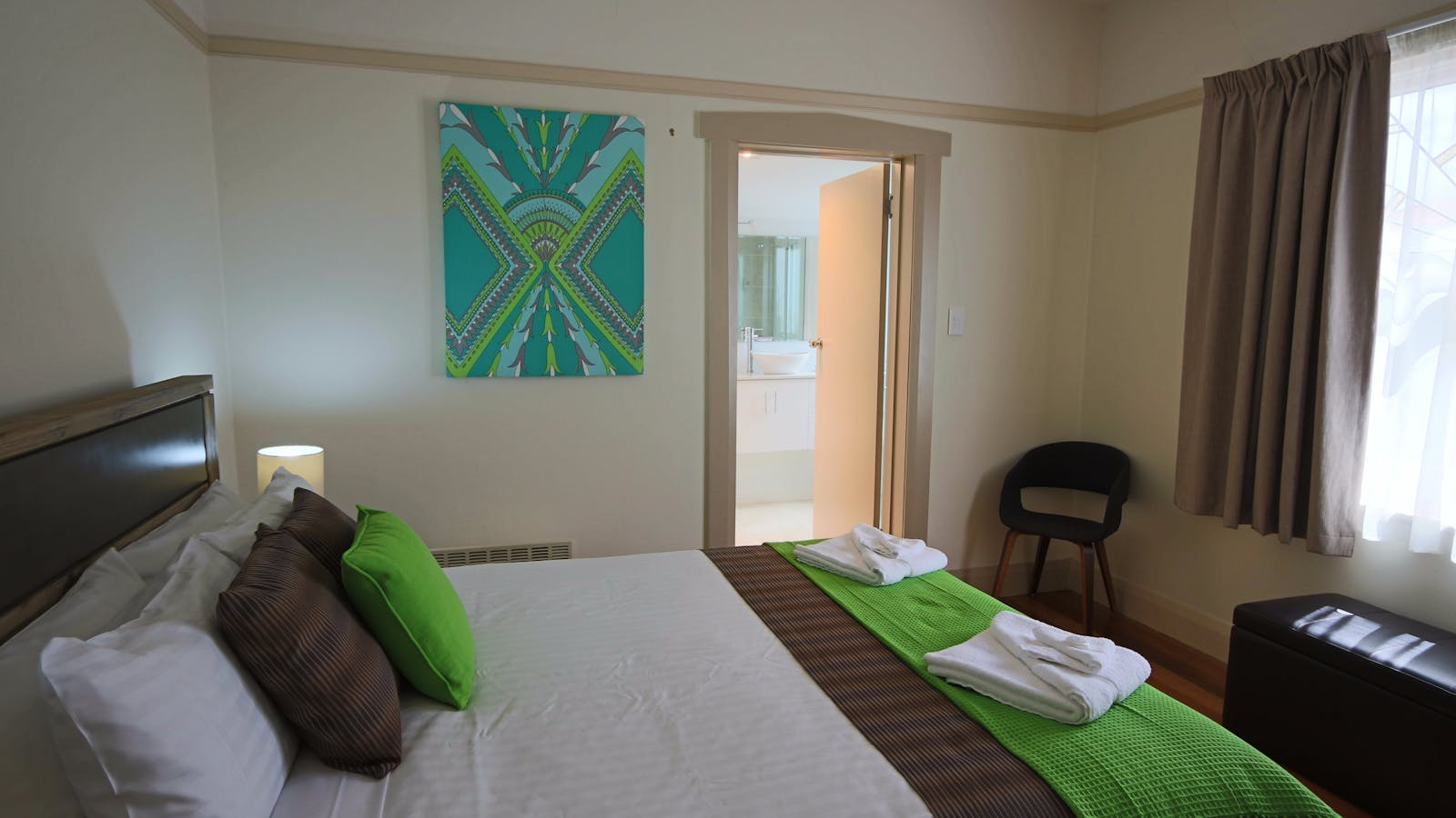 Master Queen bedroom with ensuite