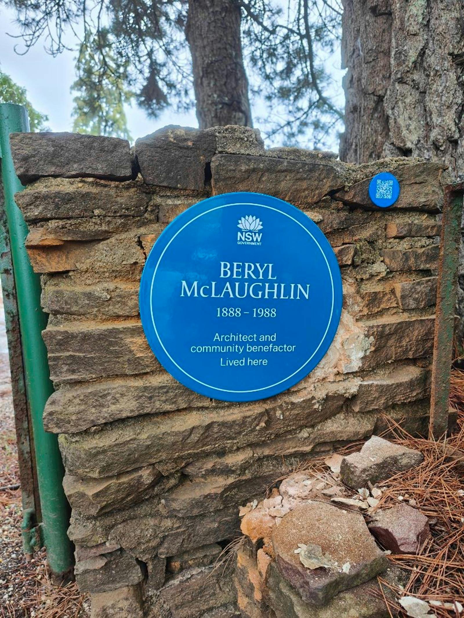 Beryl Mary McLaughlin Blue Plaque