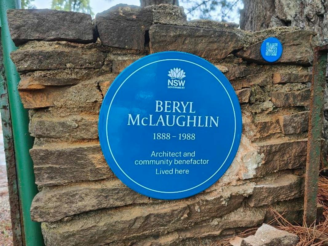 Beryl Mary McLaughlin Blue Plaque