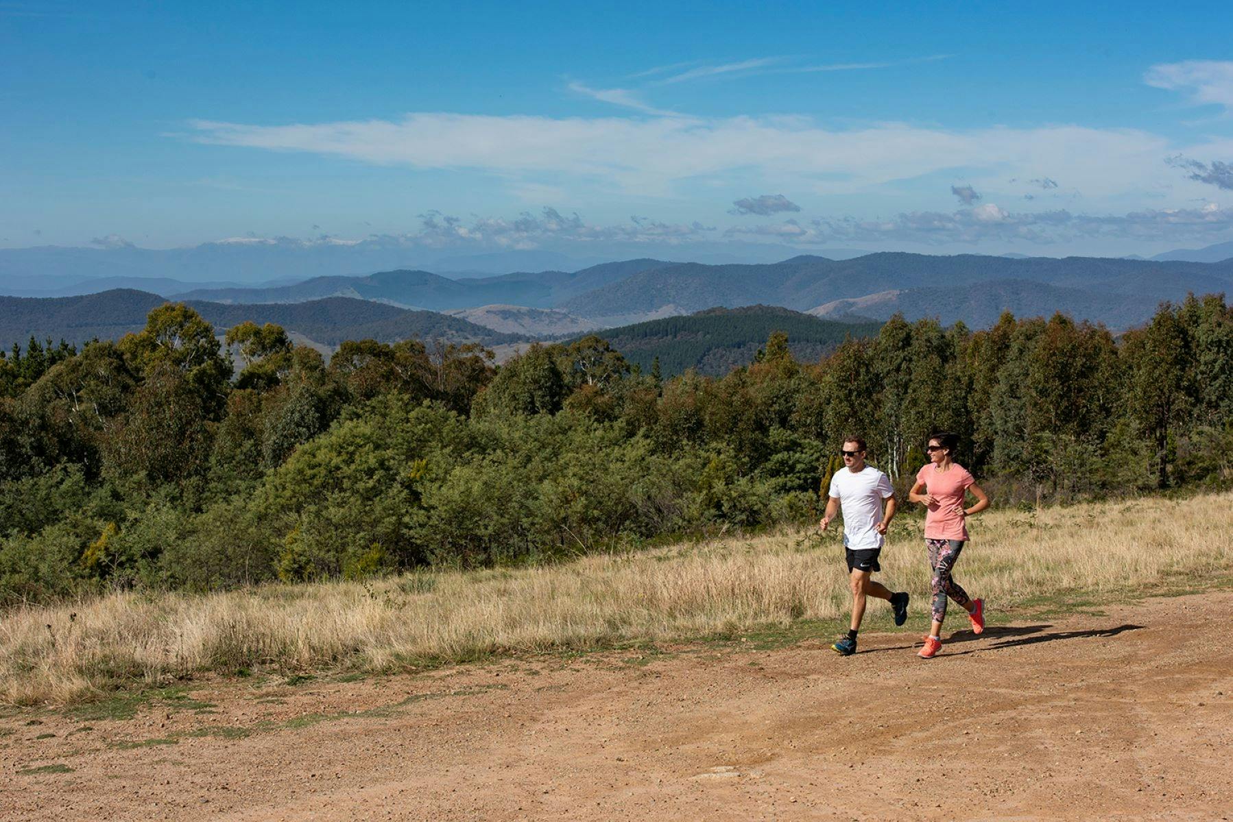 Runners on Lawrence Lookout