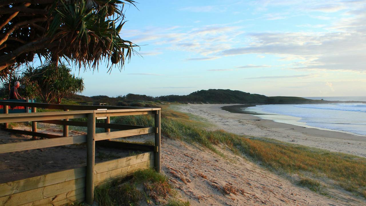 Fresh morning at Pippi Beach, Yamba.