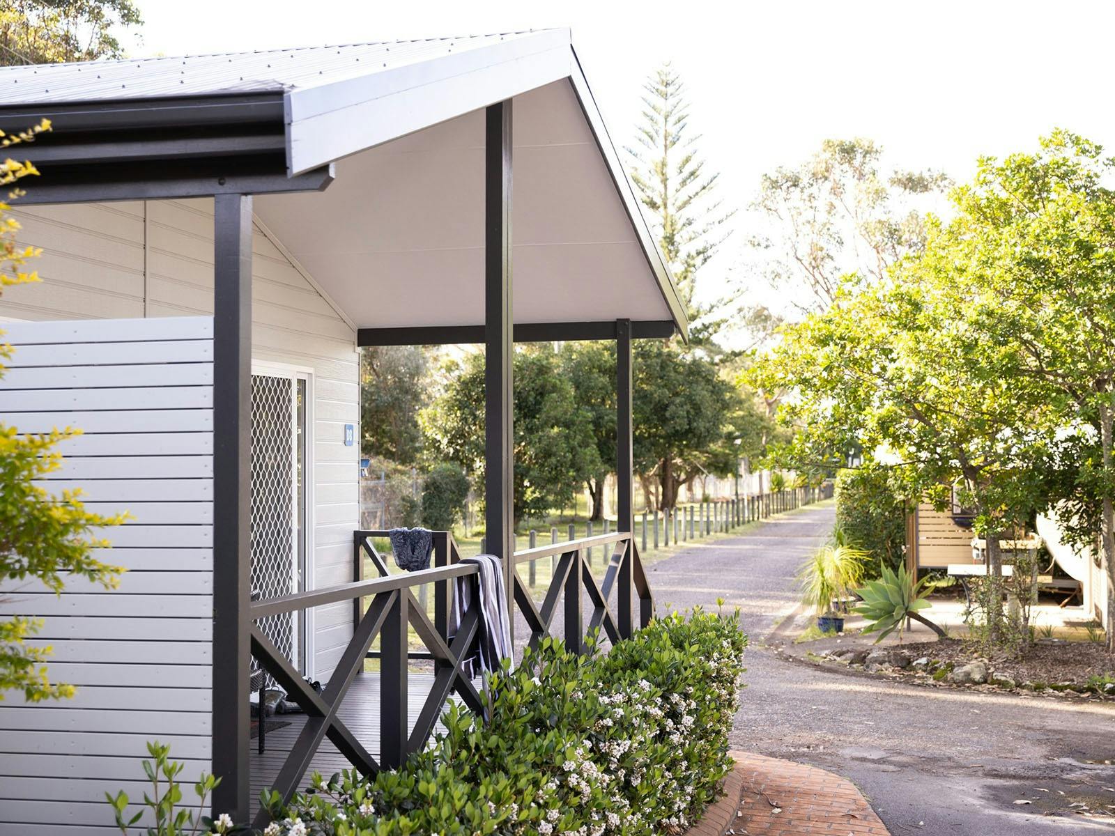 Cabin view at Reflections Hawks Nest