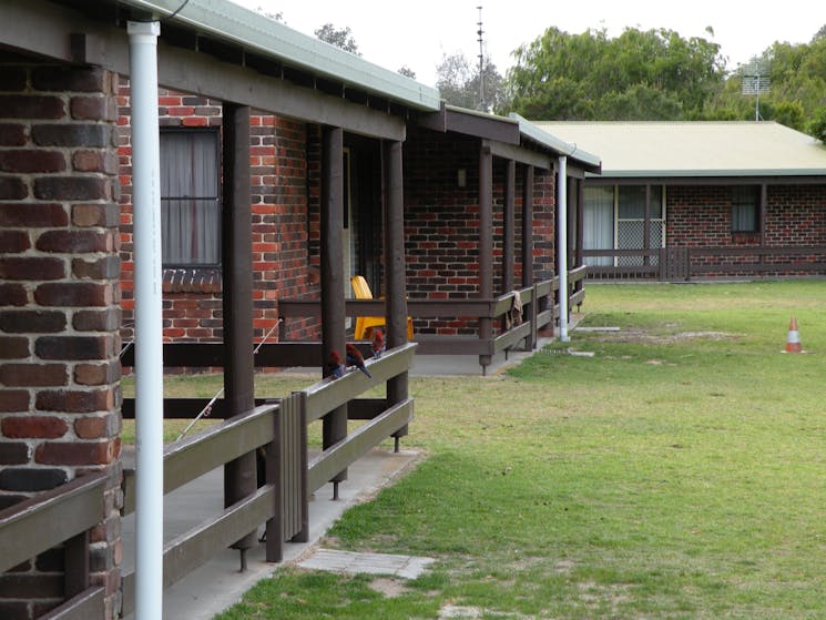 View of cabins