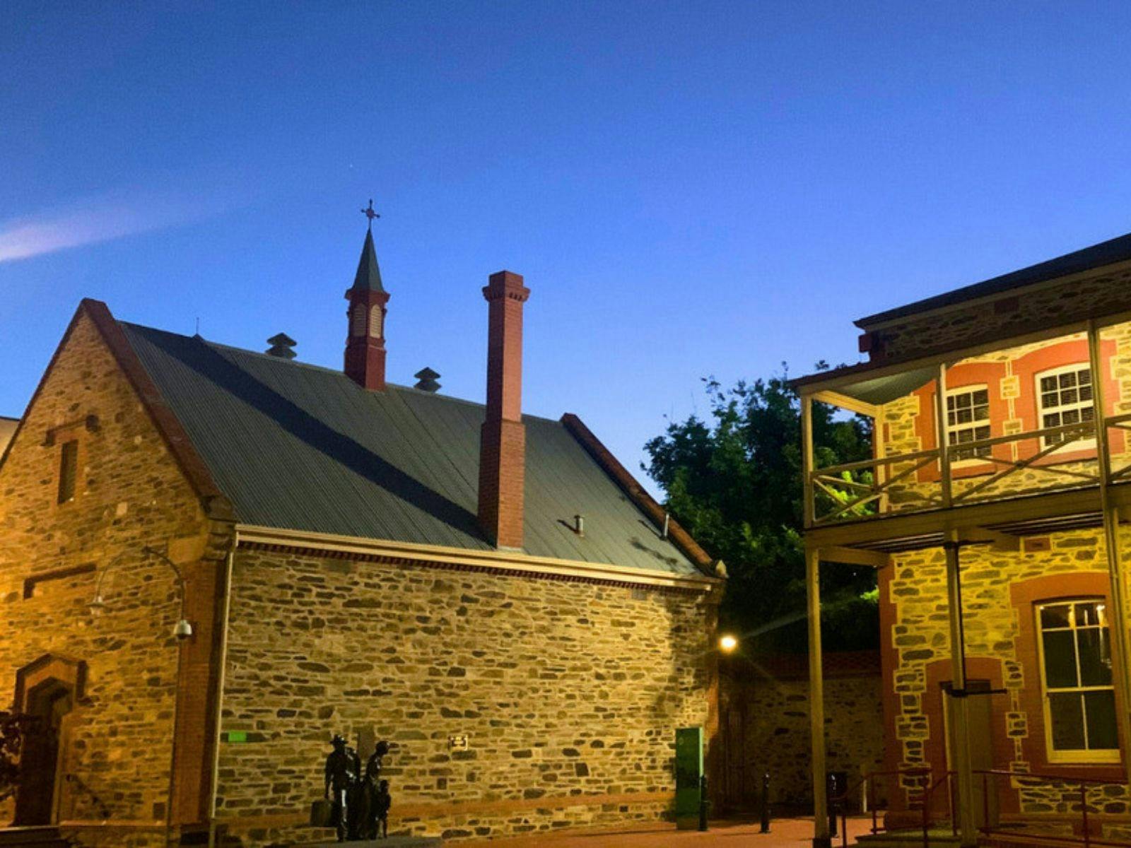 Destitute Asylum buildings at dusk