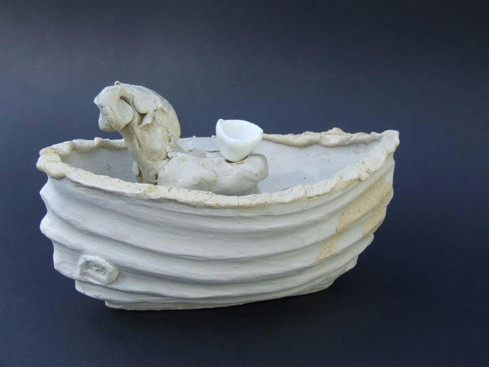 Hand built boat form by Cath Drinan