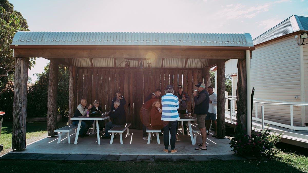 Morning tea time at Customs House Goondiwindi