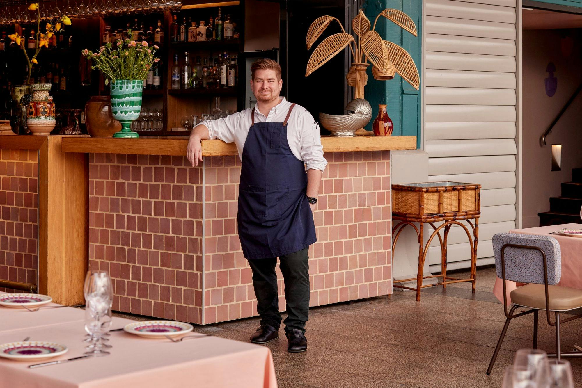 head chef Robert Judd at Akti Greek Restaurant Woolloomooloo Sydney