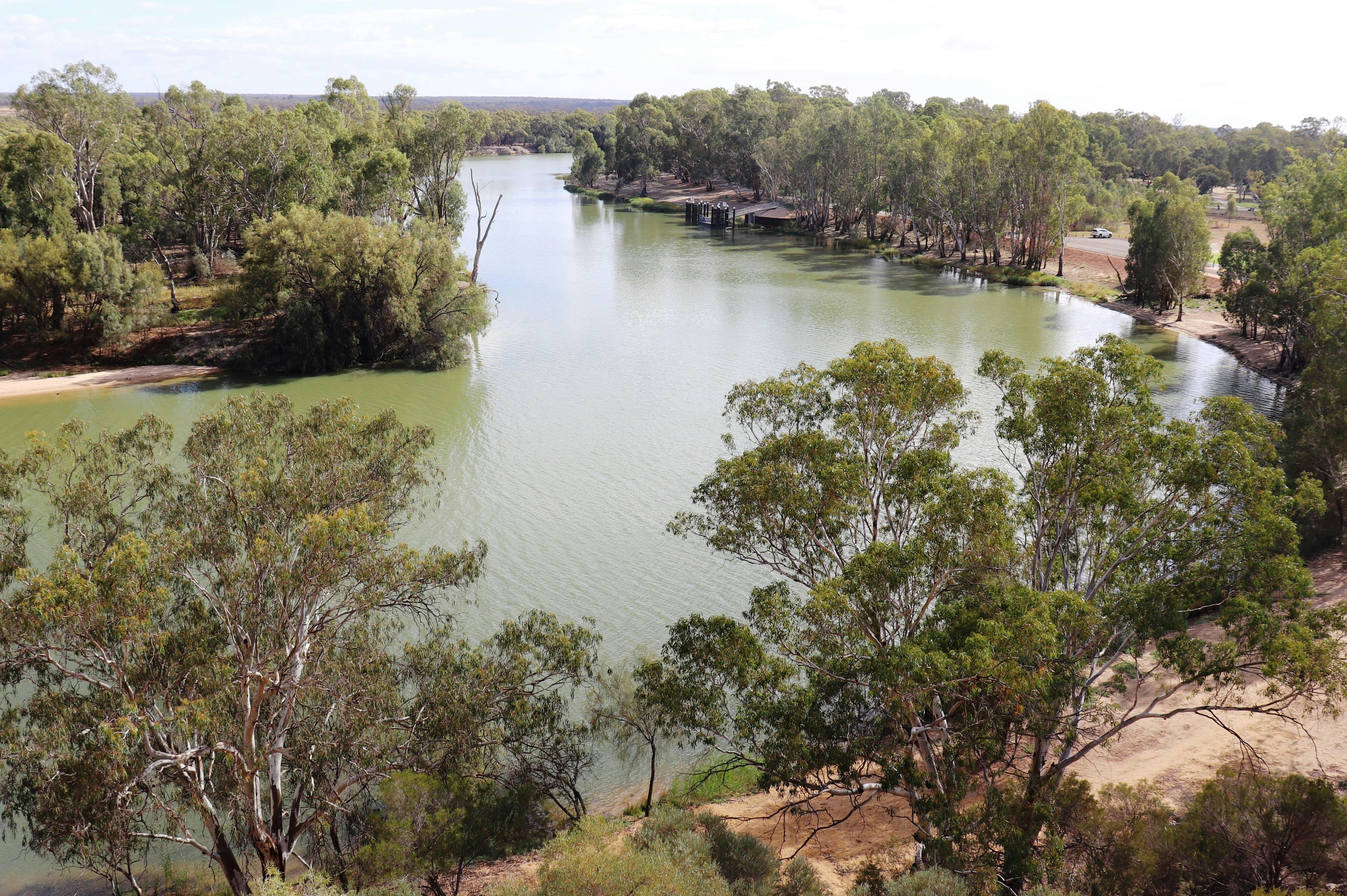The bend is a popular fishing spot.