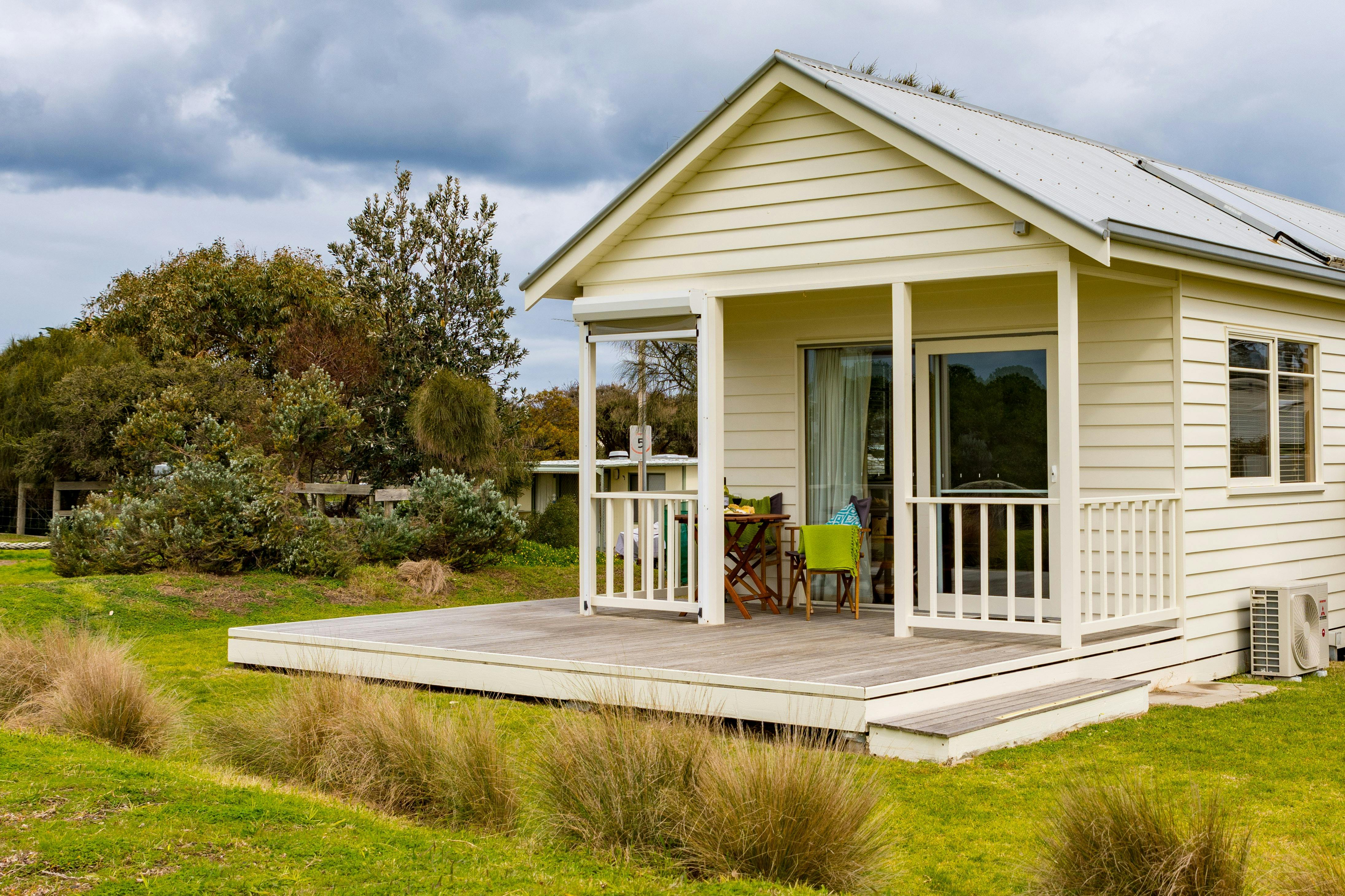 The exterior of 'Anne' Boathouse