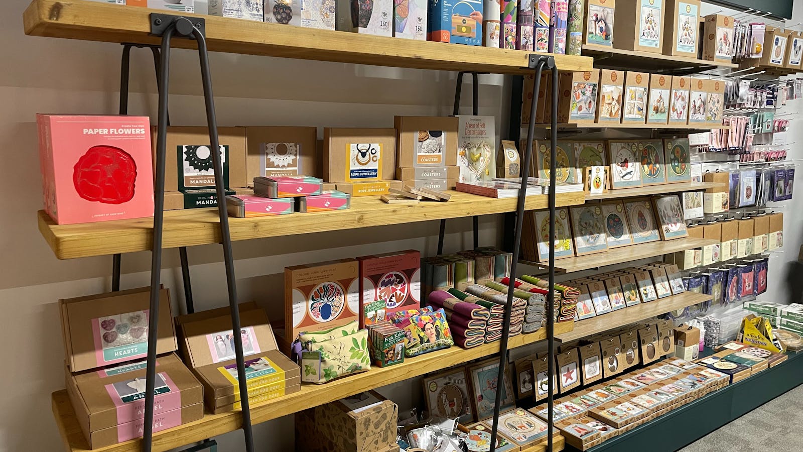 Shelves are stock with creativity. So much to choose from