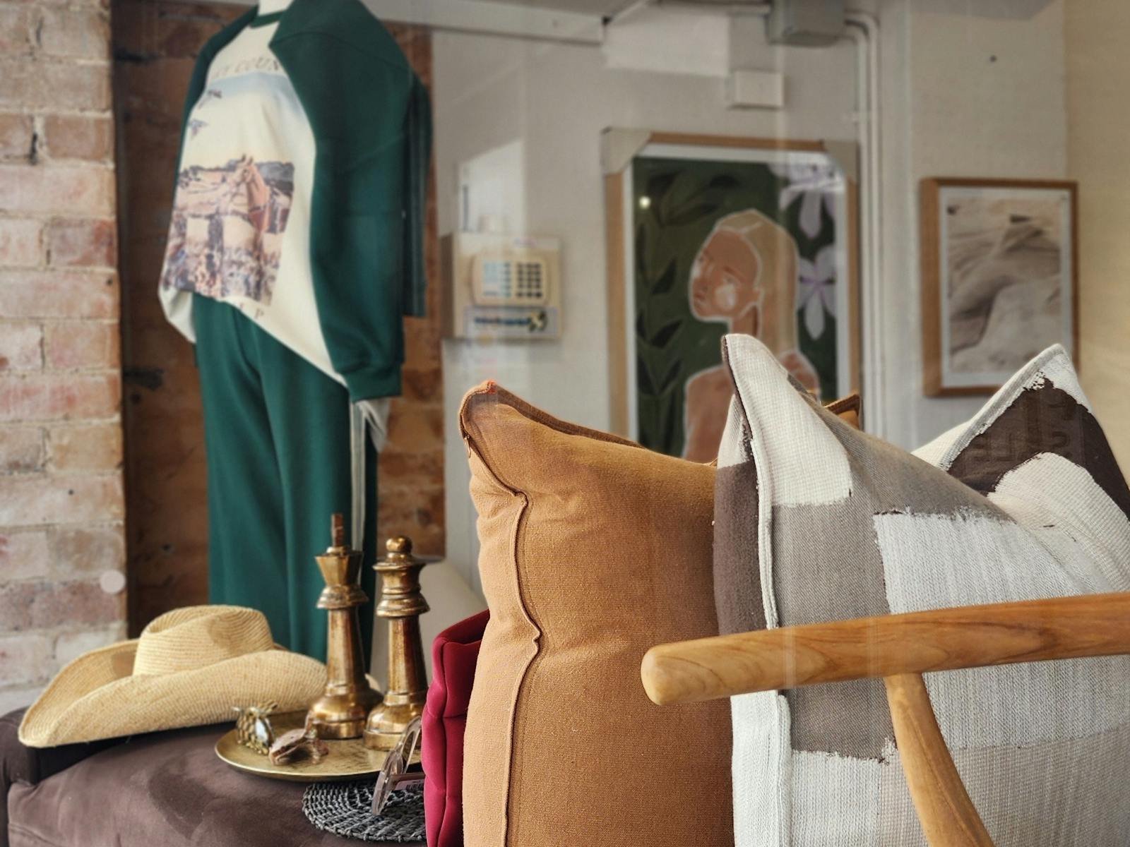 Maison on Main Front window display