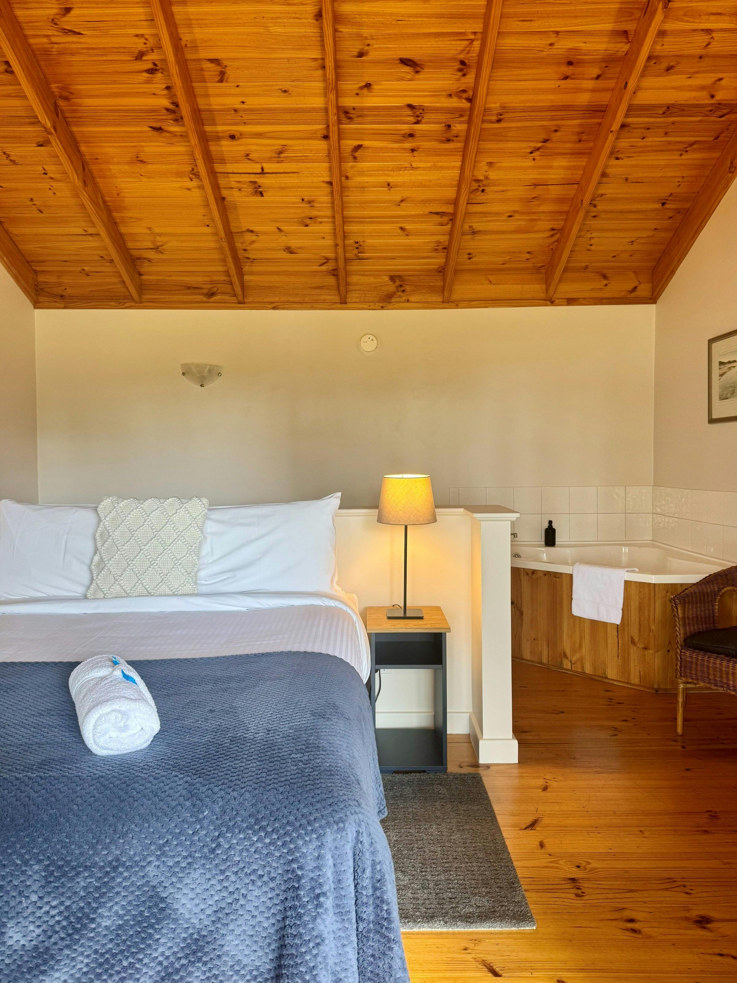 Spa Suite upstairs with views of the property and Wilson Inlet