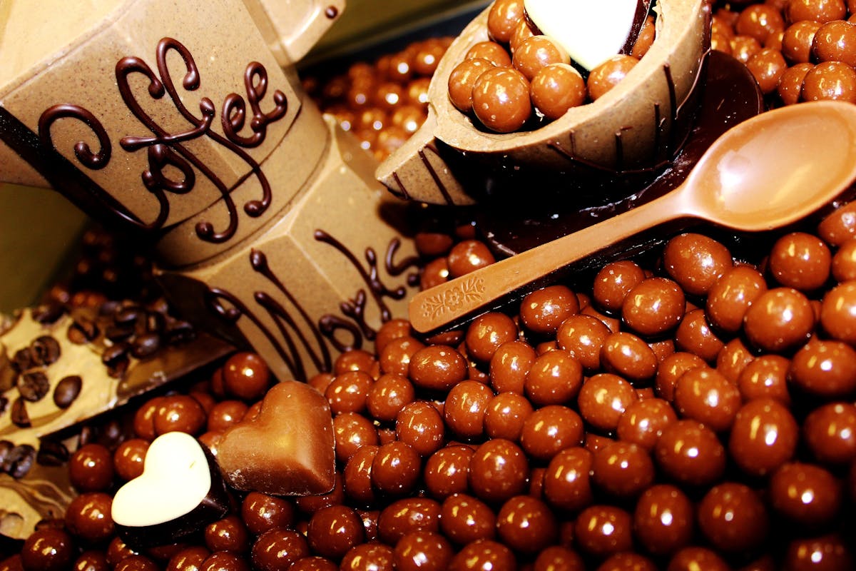 Delicious Chocolates created on the premises