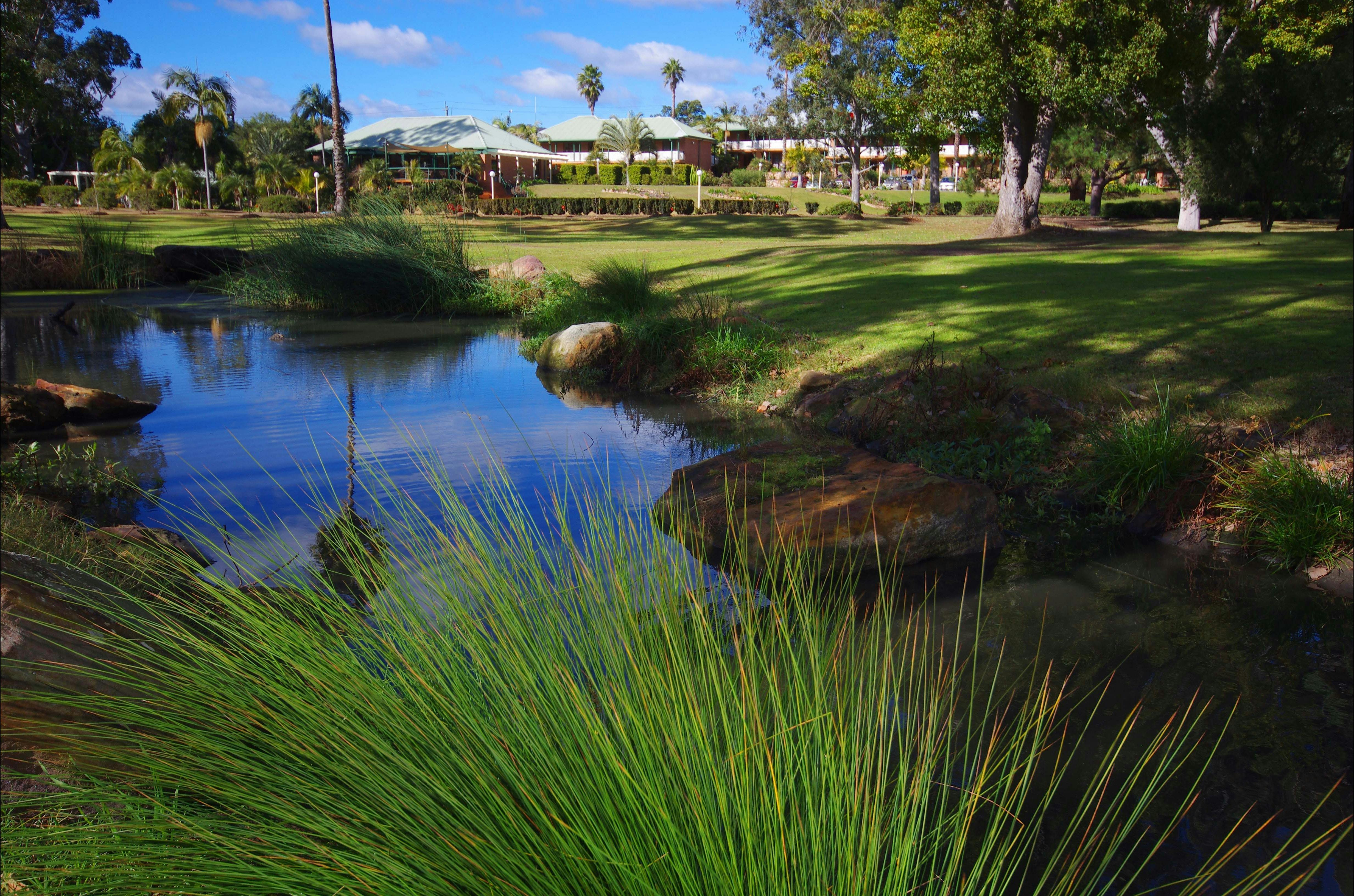 ダムから部屋までの眺め