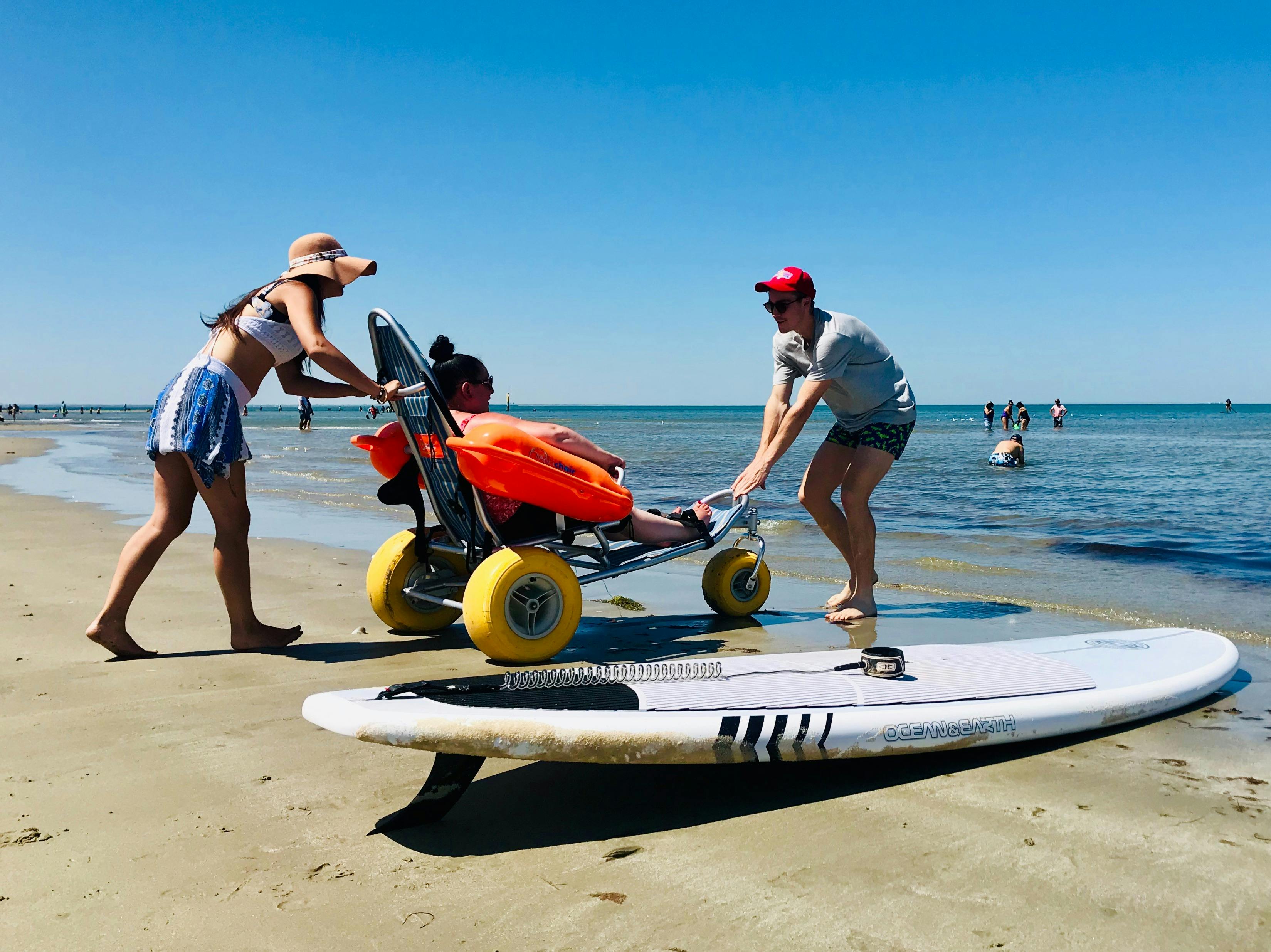 Beach wheelchair rental at Altona beach