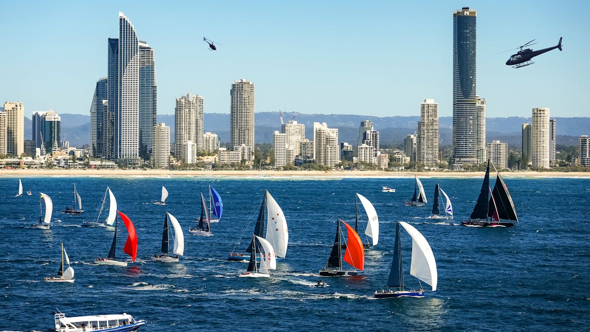 GCCM Gold Coast Mackay Yacht Race start line