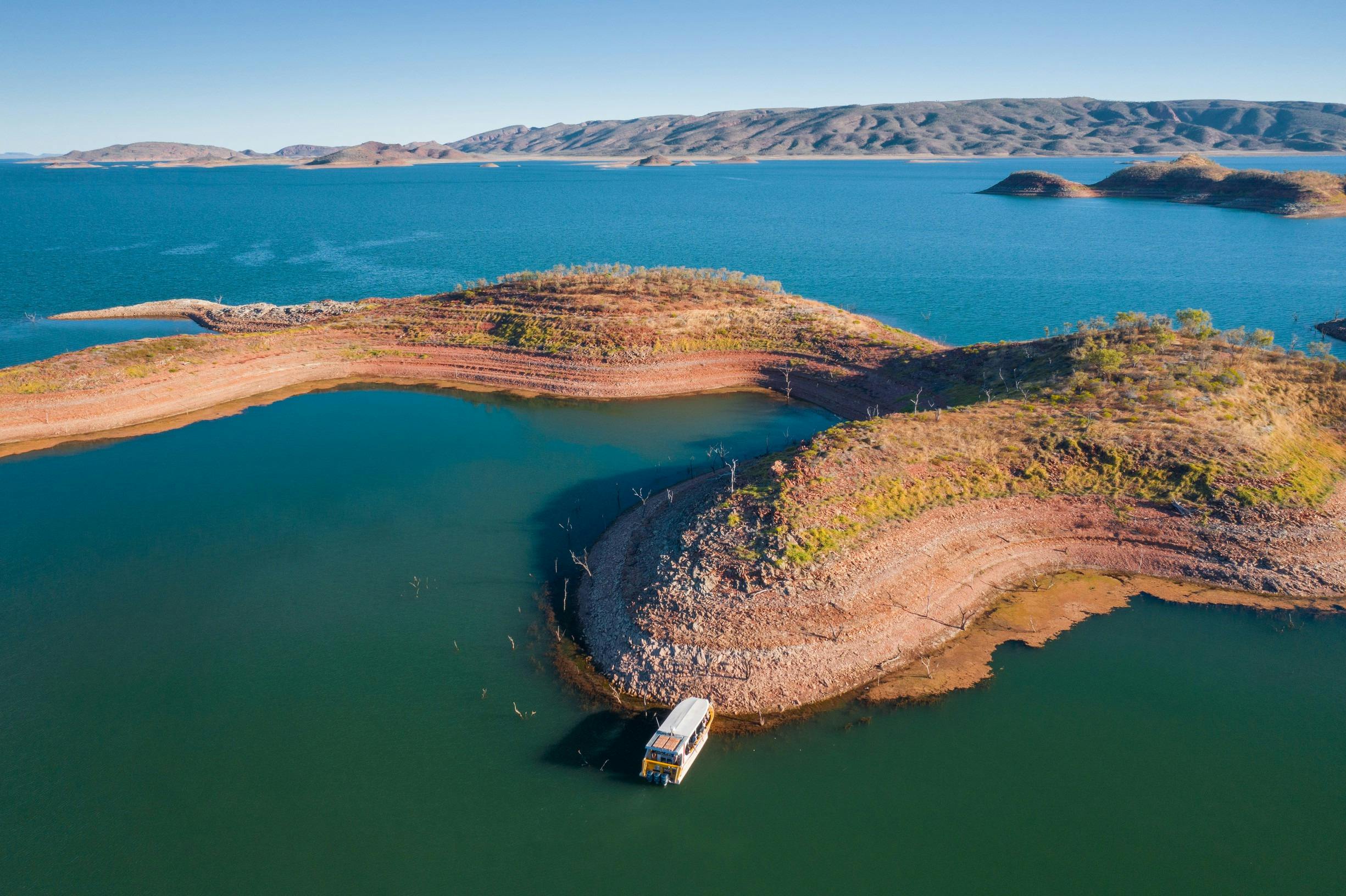 Aerial view of Lake Argyle near Kununurra