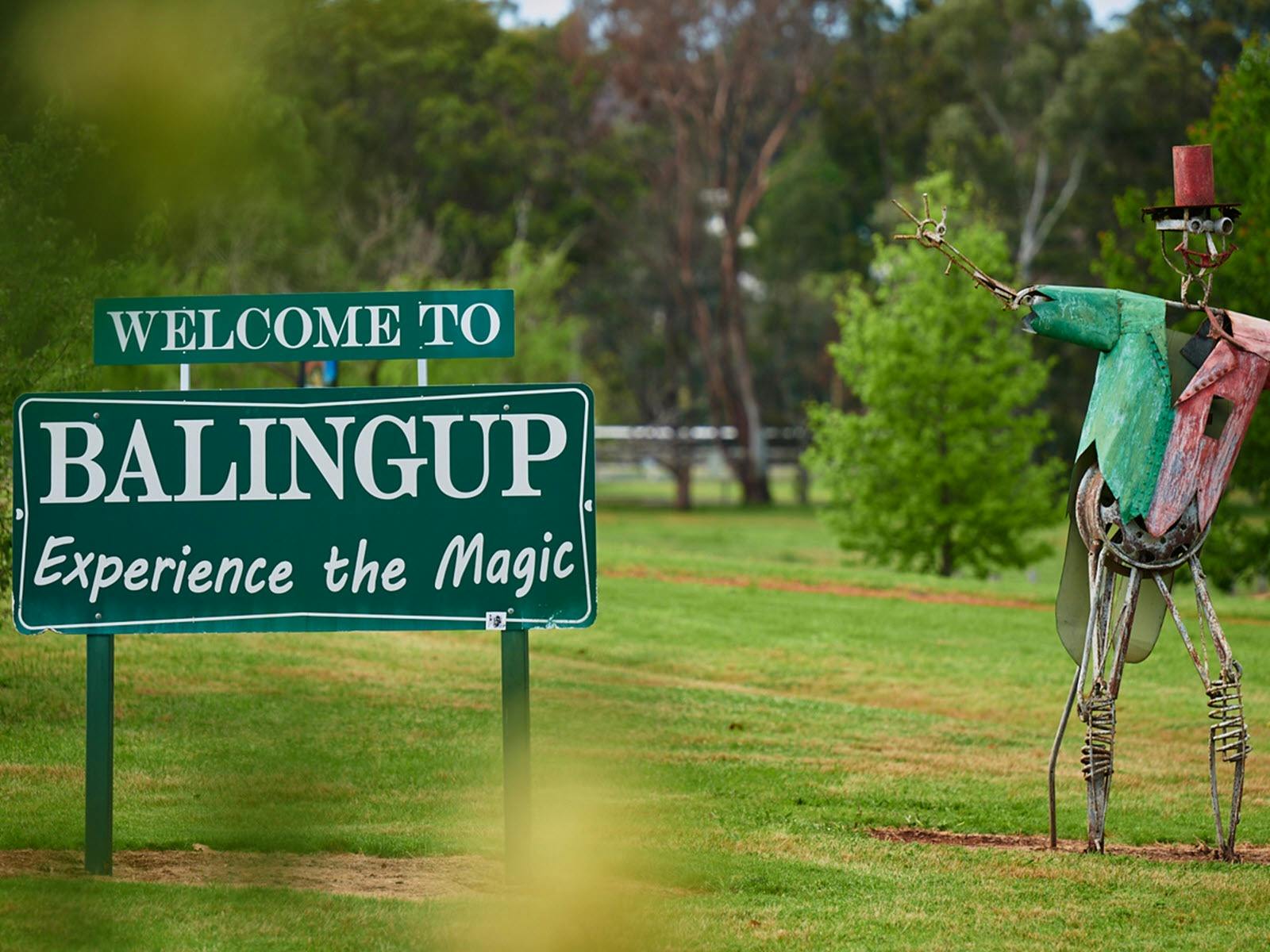 Balingup town entrance sign