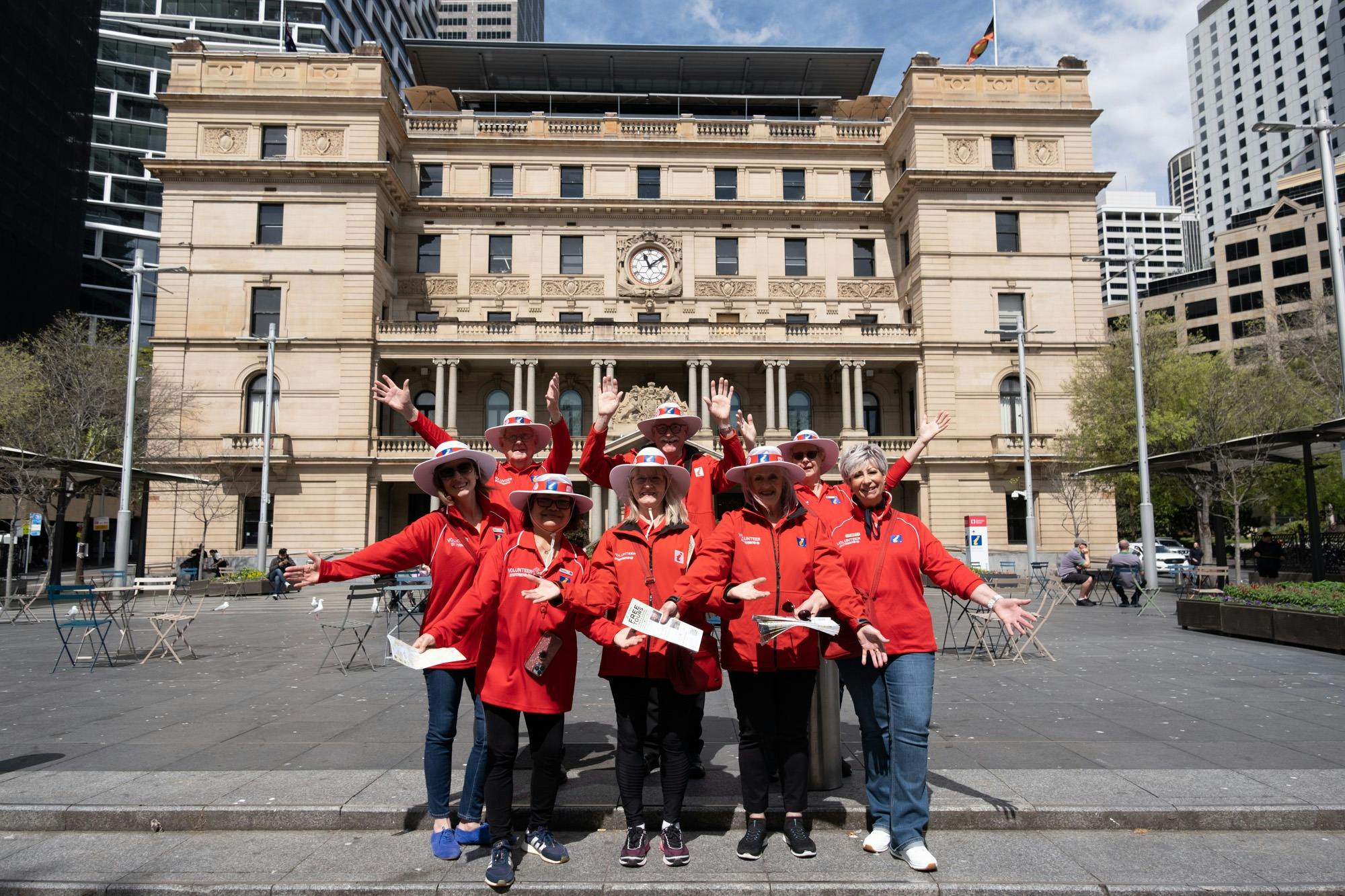 Sydney Ambassadors outside Custom House