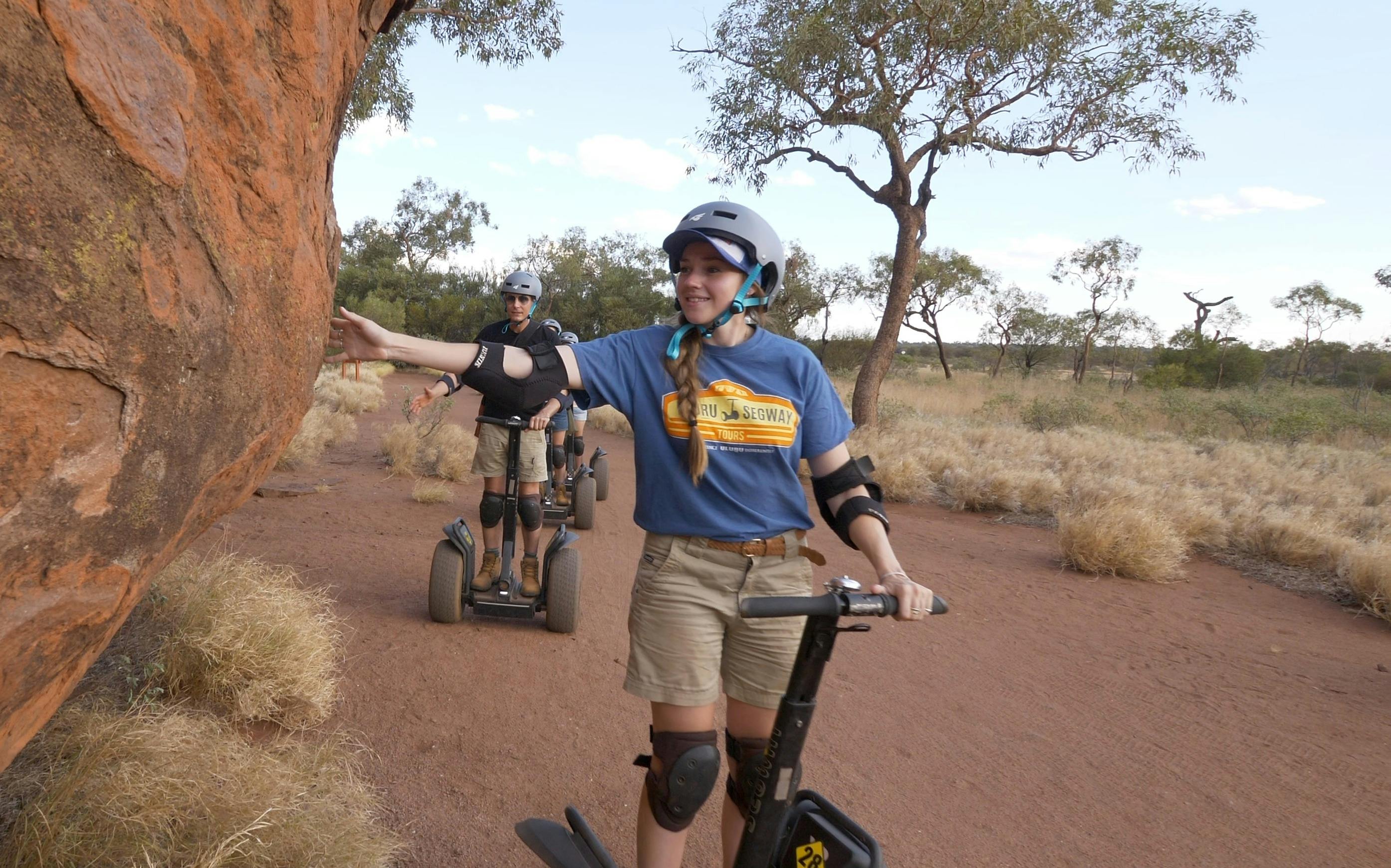 Segway tours use the same track as the base walk. In places you're close enough to touch it!