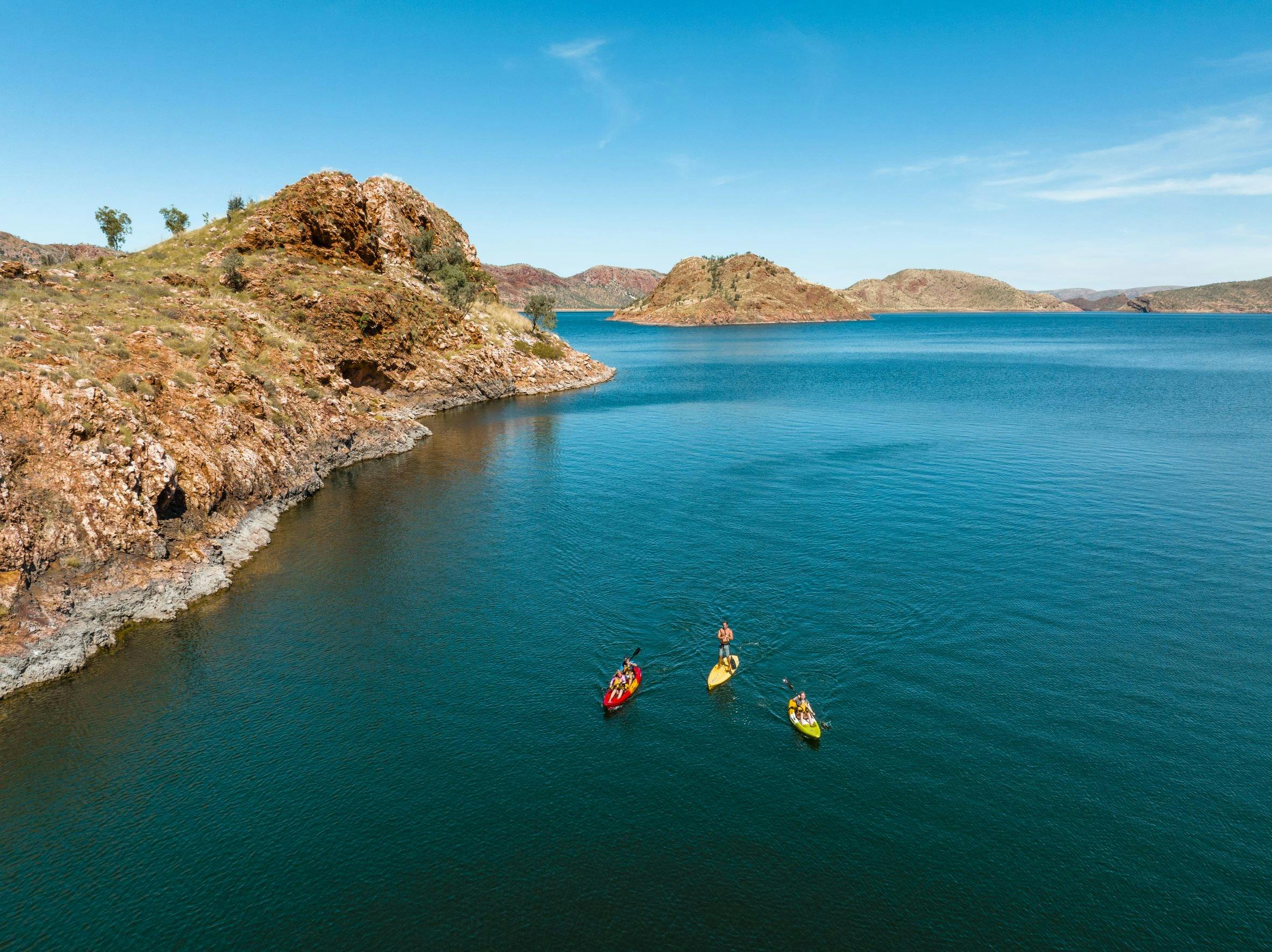 kayaking on Lake Argyle