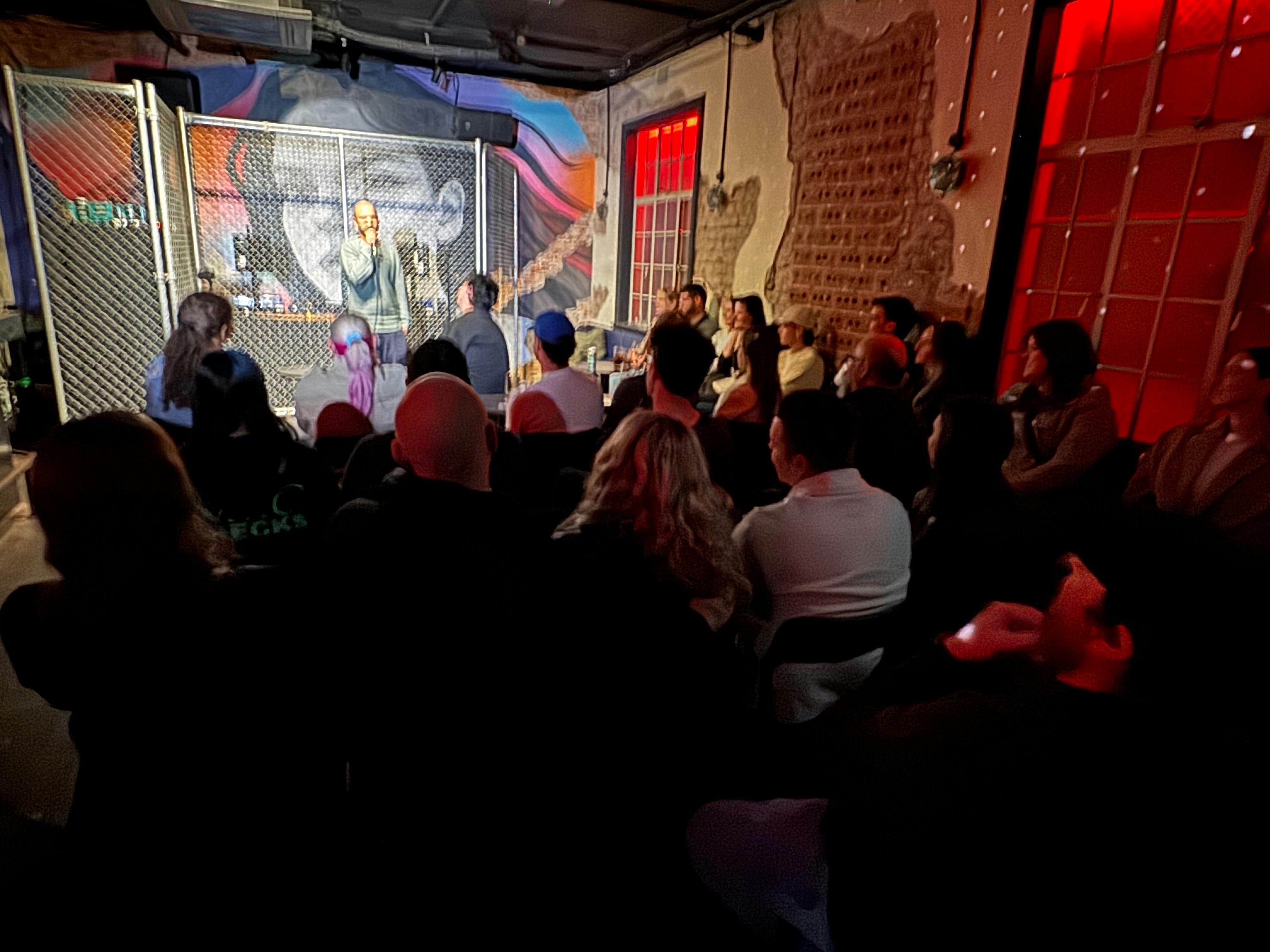 Full house at Nevermind Comedy Club
