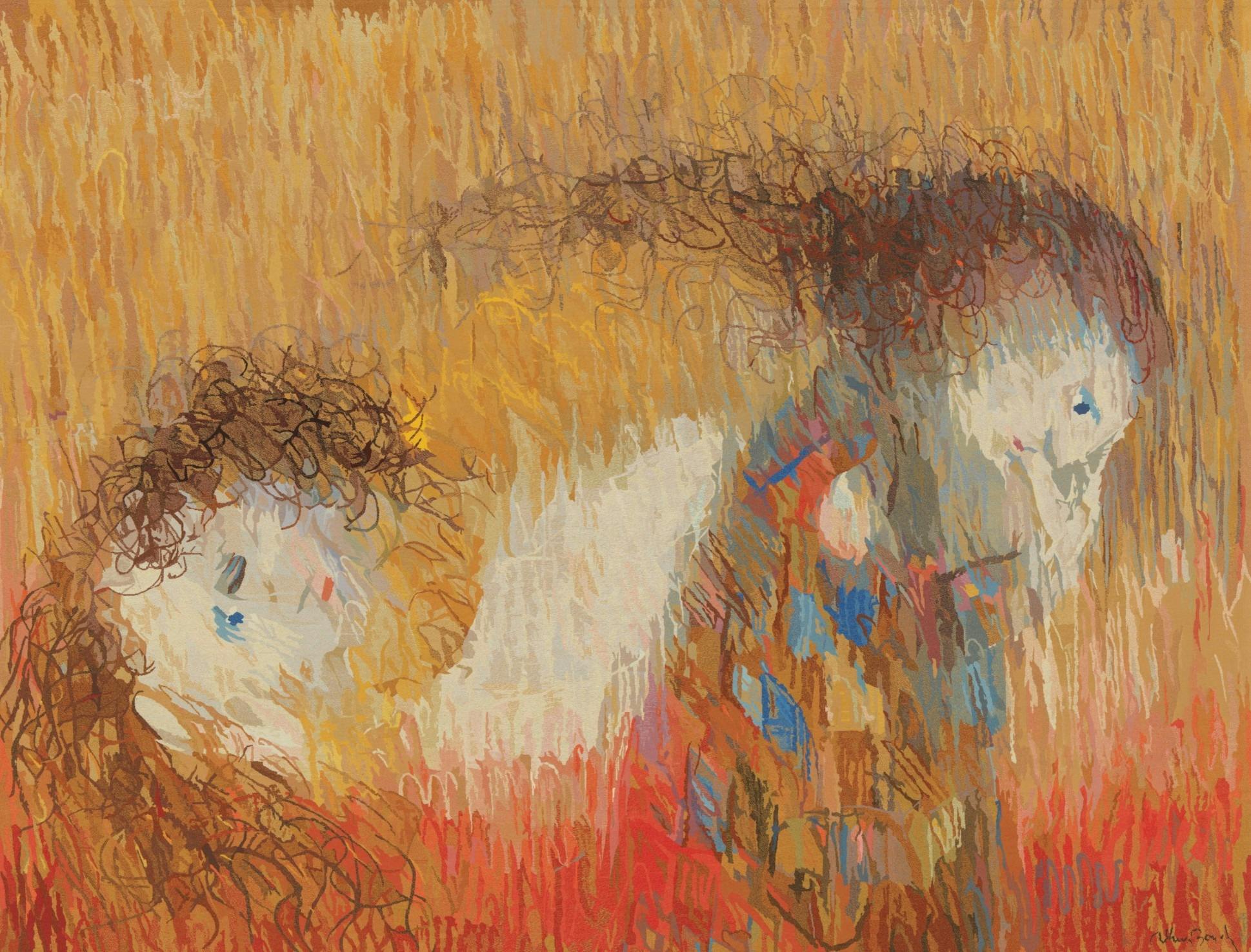 A monumental tapestry by renowned Australian artist Arthur Boyd.