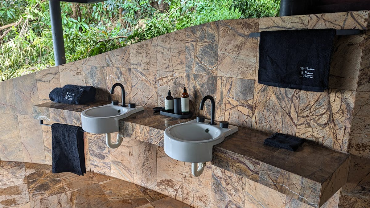 outdoor bathroom