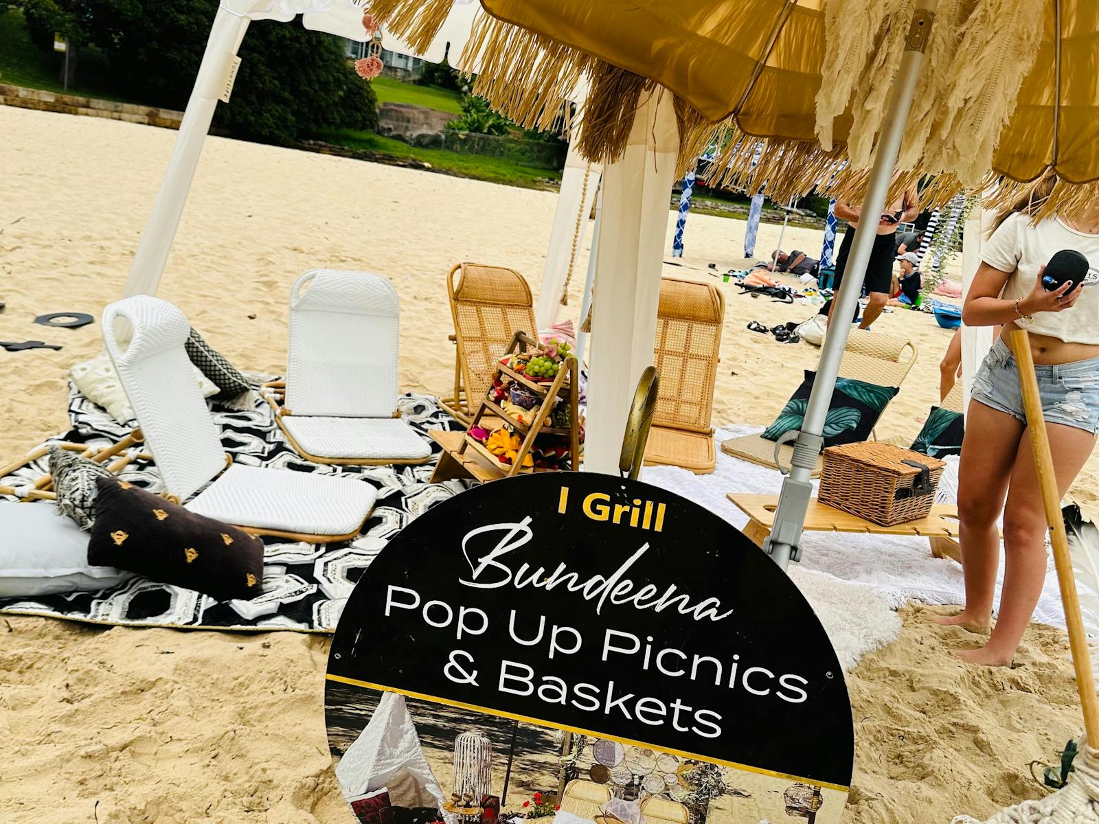 호르덴스 해변에서 피크닉