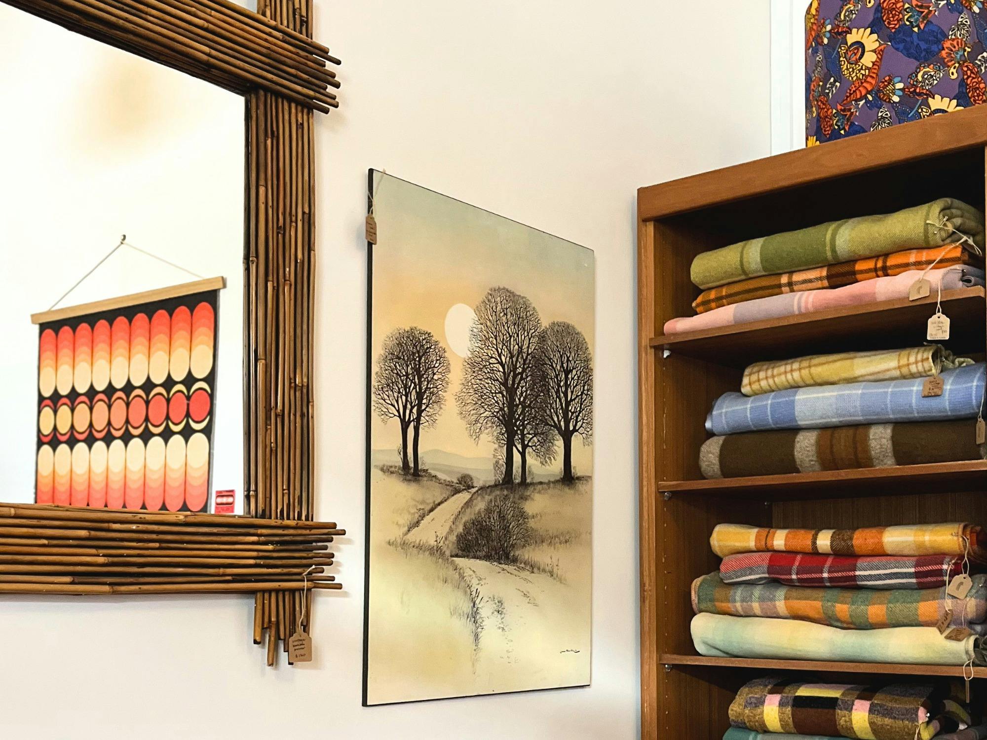 Discover vintage textiles, artwork, and timeless home décor.