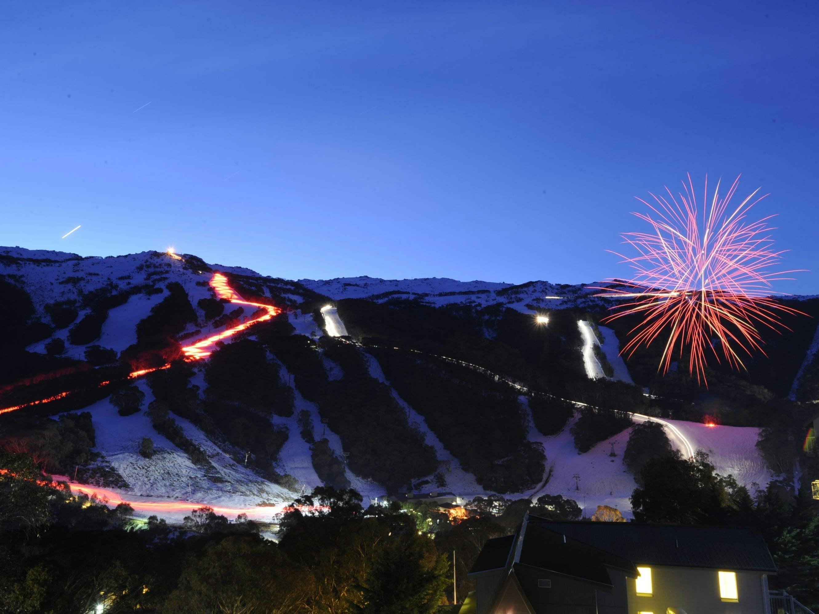 Thredbo Flare Run and Fireworks