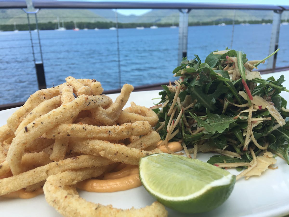 Calamari, Rocket and Apple Salad