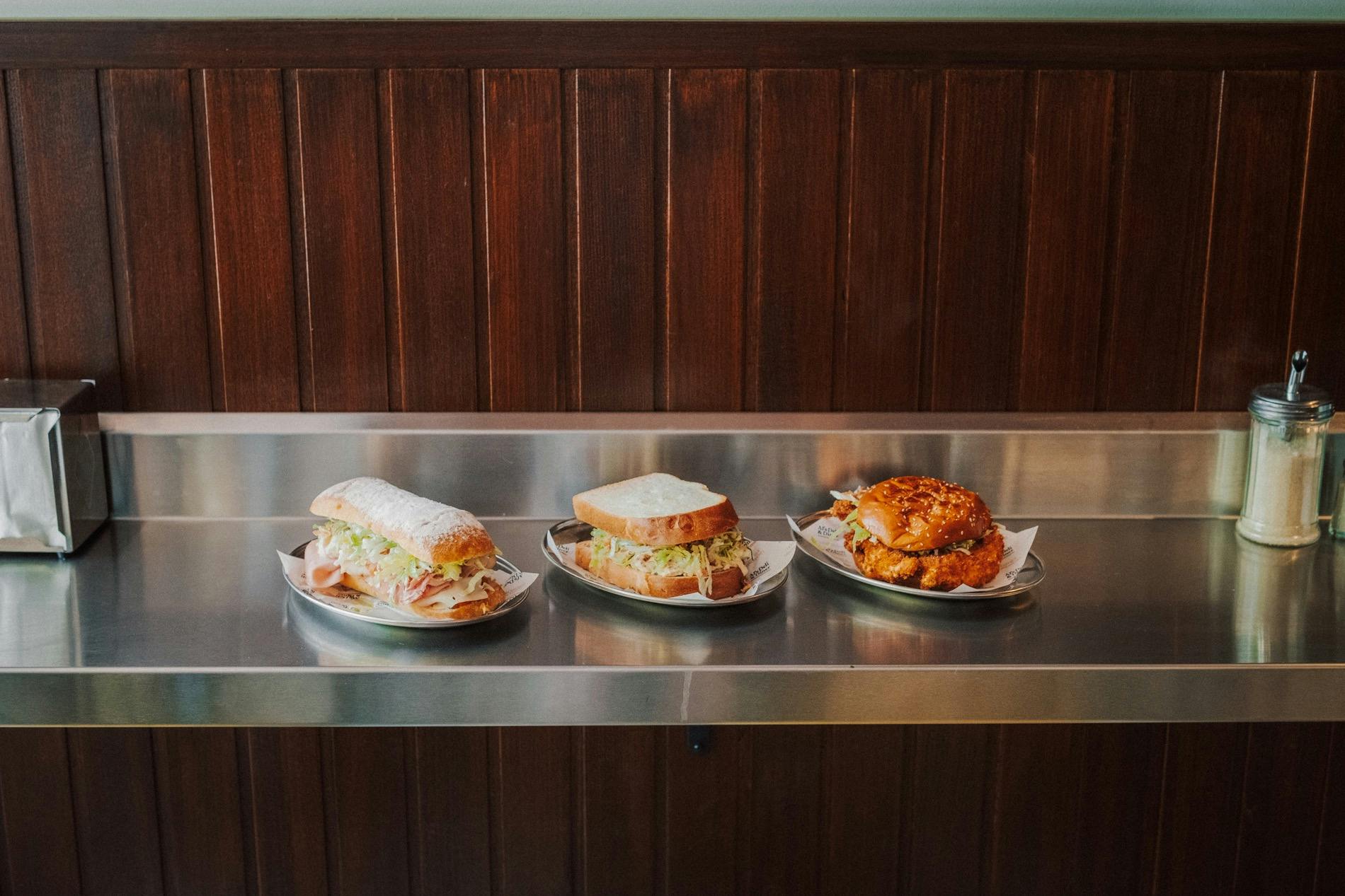 Selection of sandwiches