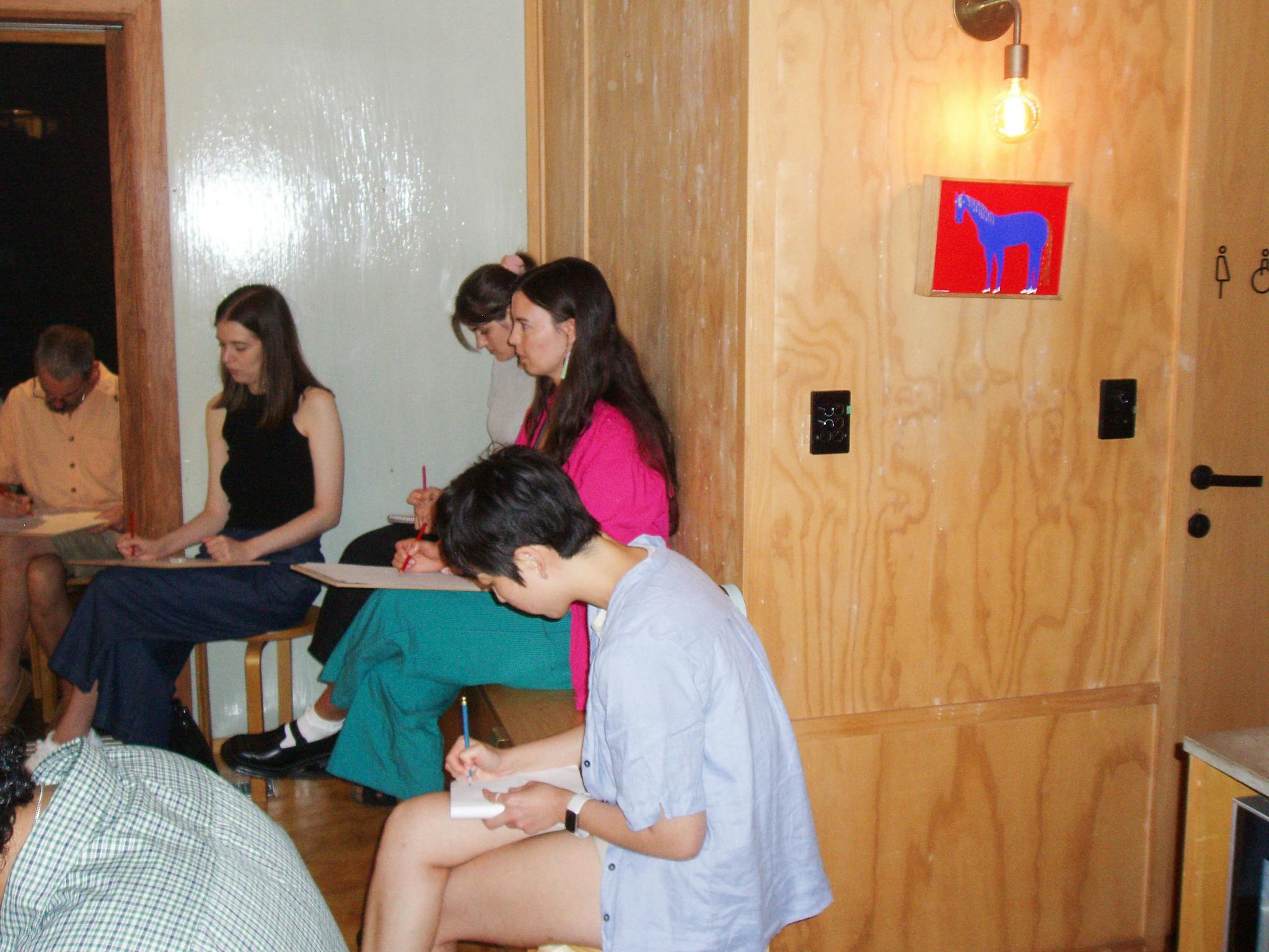 Group of people life drawing Group of people life drawing