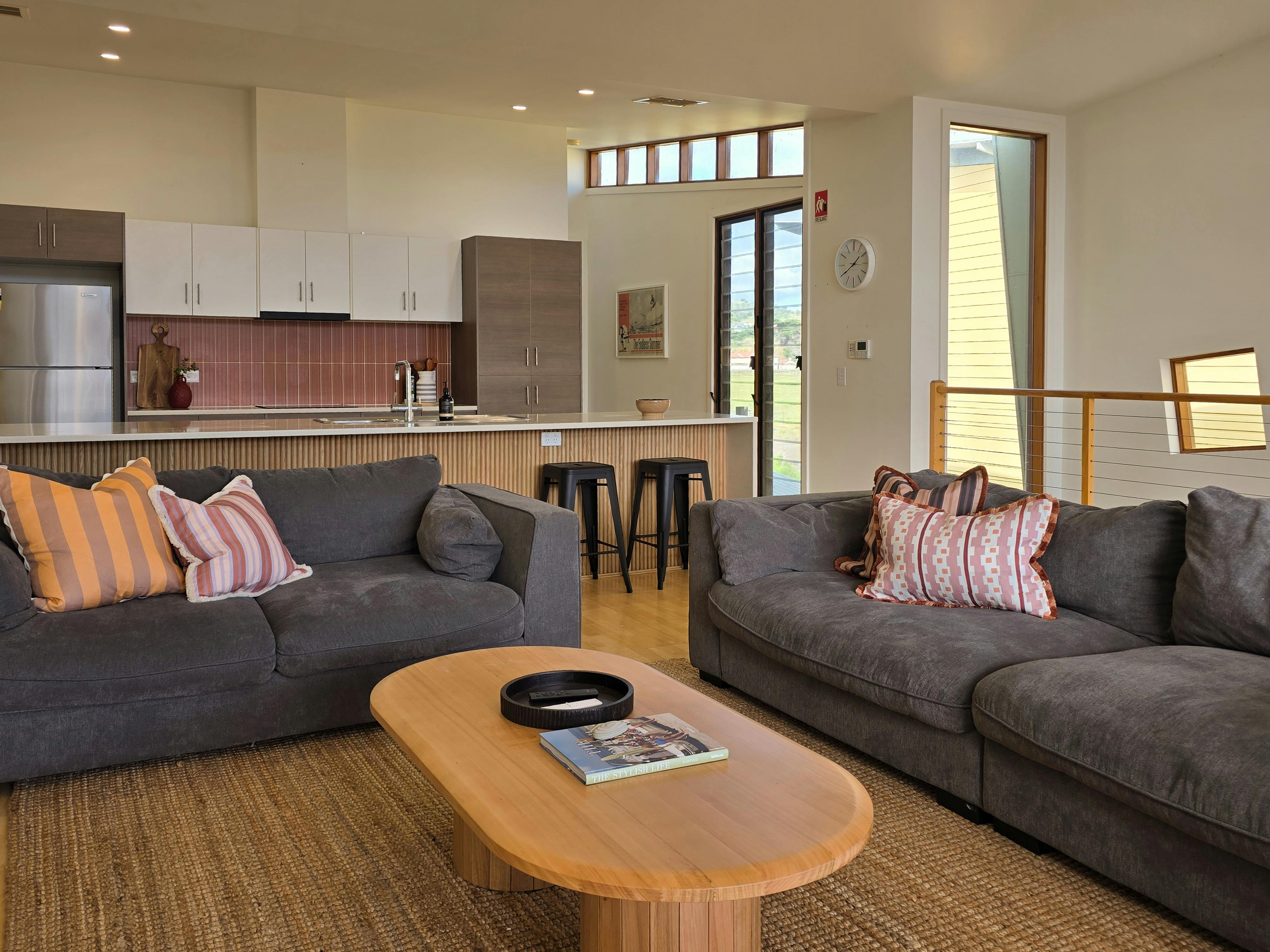 Two large comfortable lounges welcome you at Villa 95 by The Shores