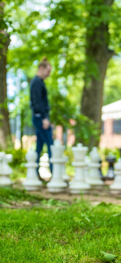 Giant chess at The Flock
