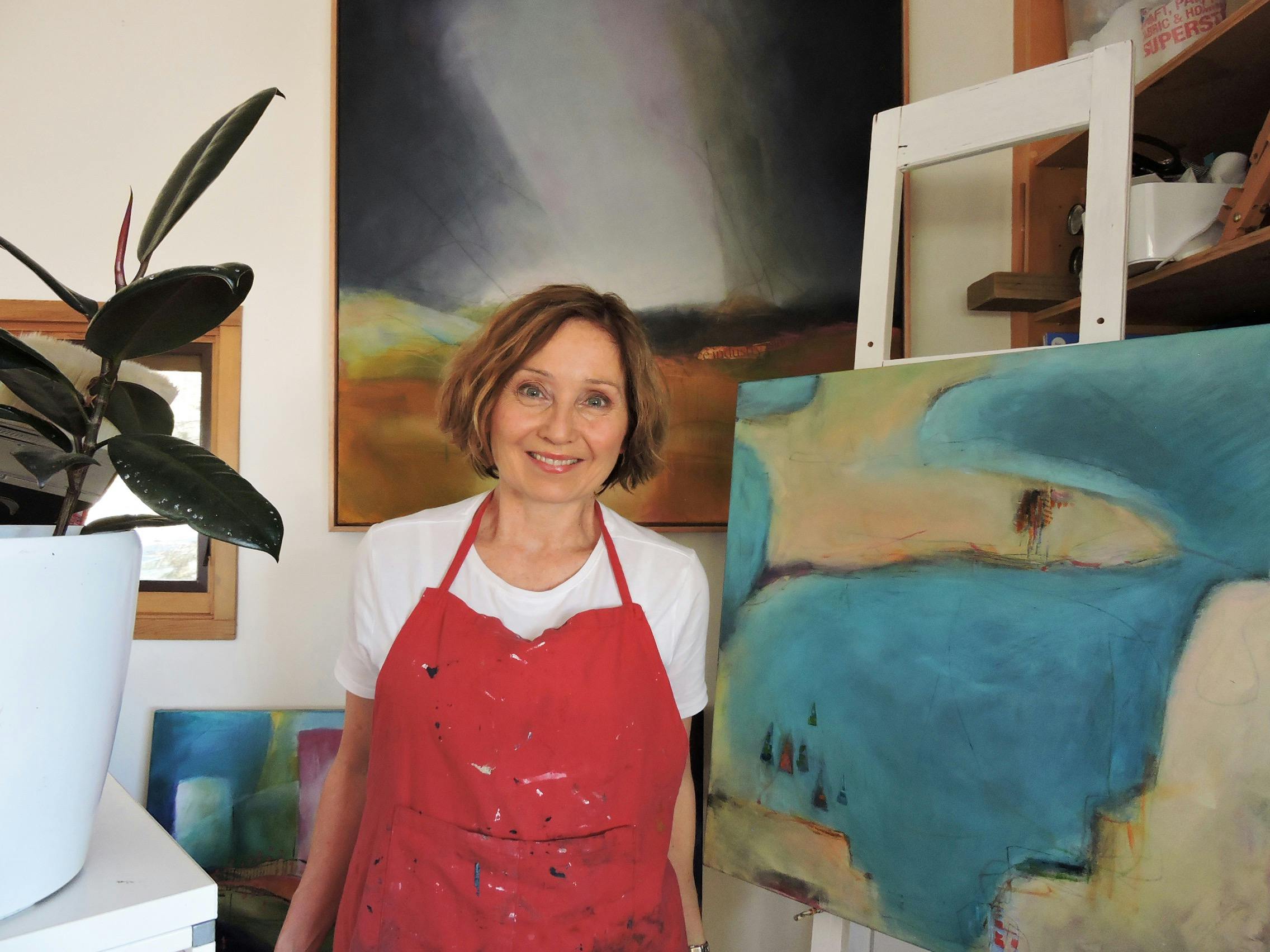 Narelle Callen in her studio