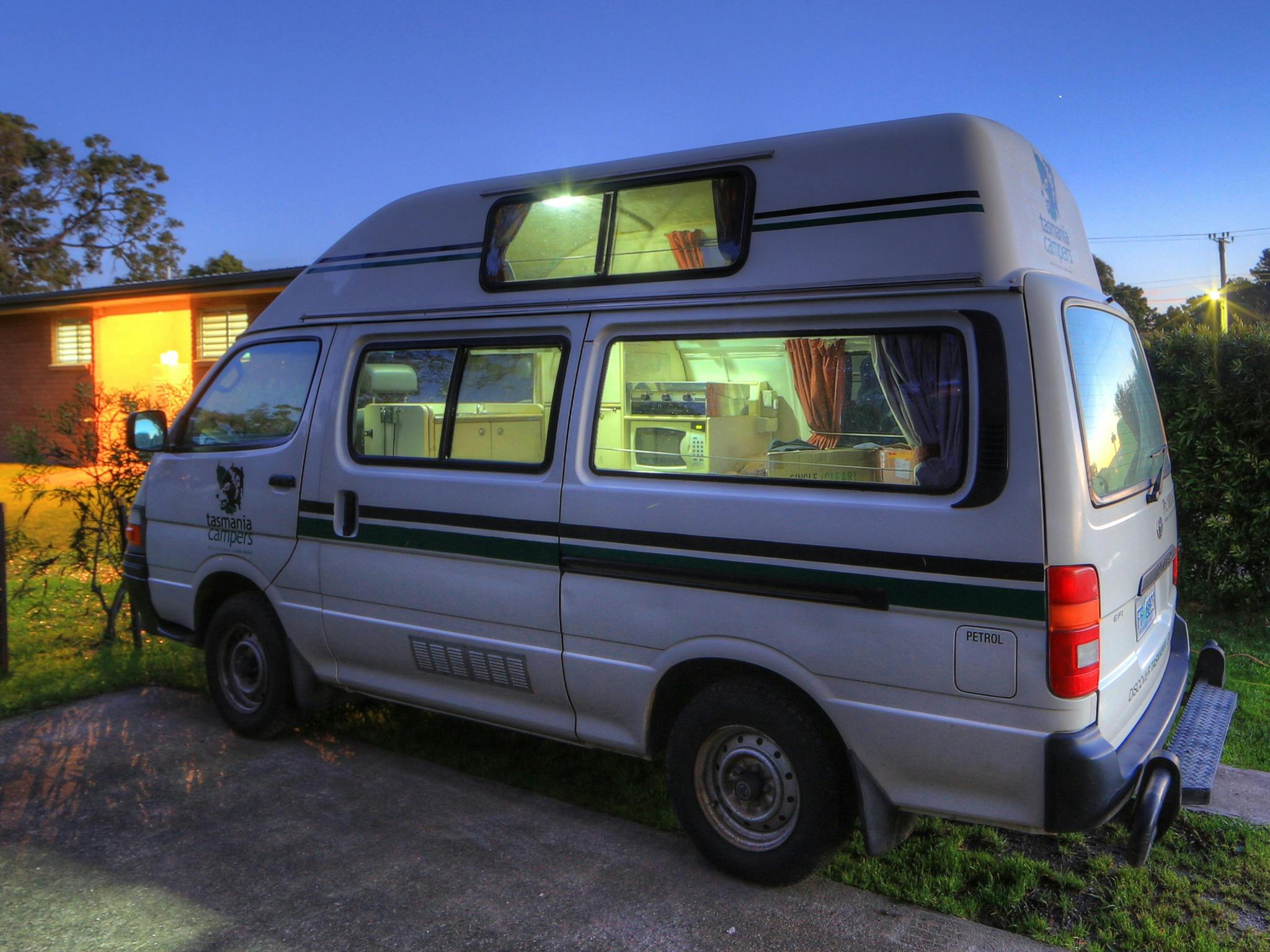 Motor home site at Beauty Point Tourist Park