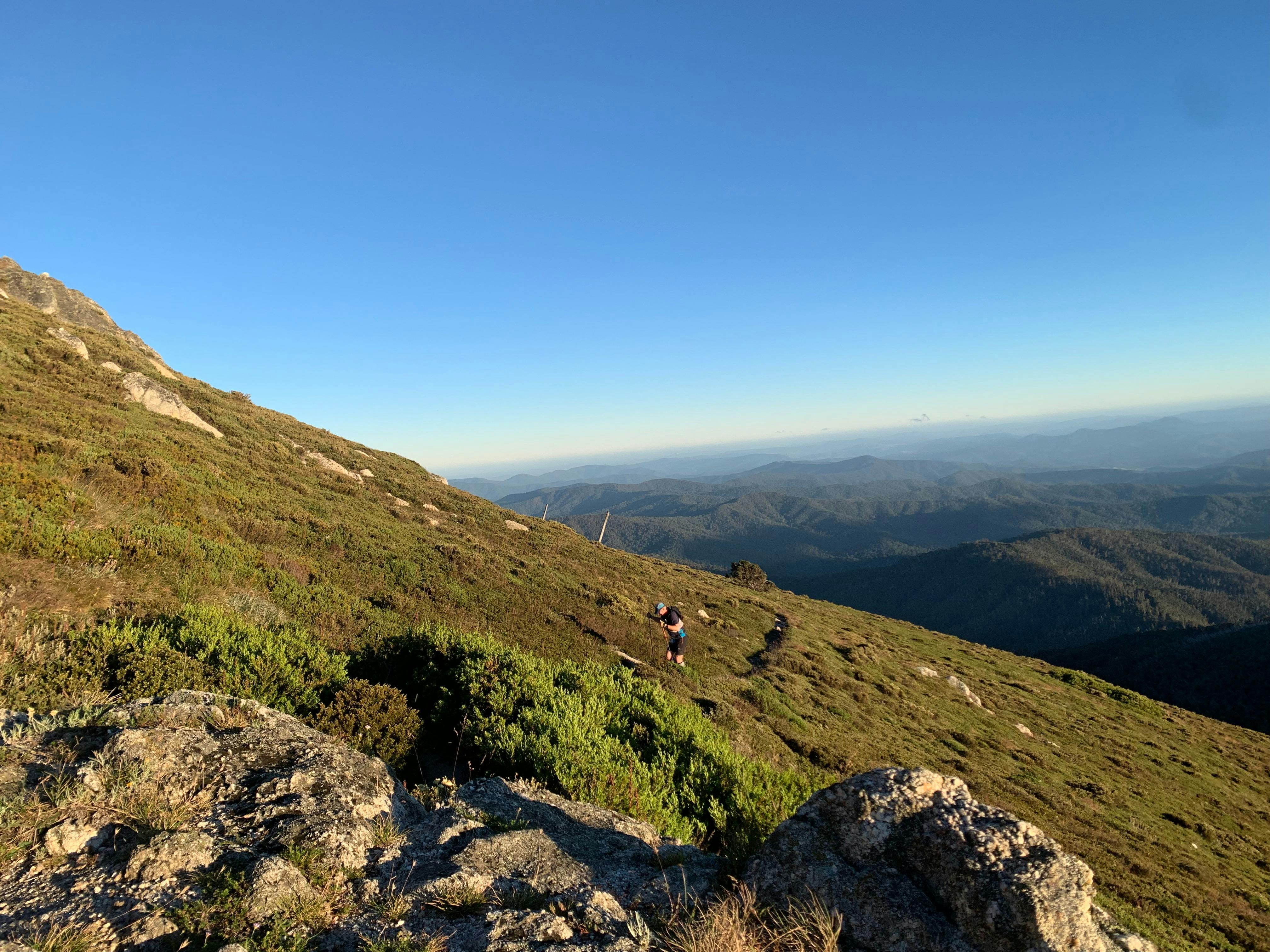 Climbing Mt Bogong 1987M