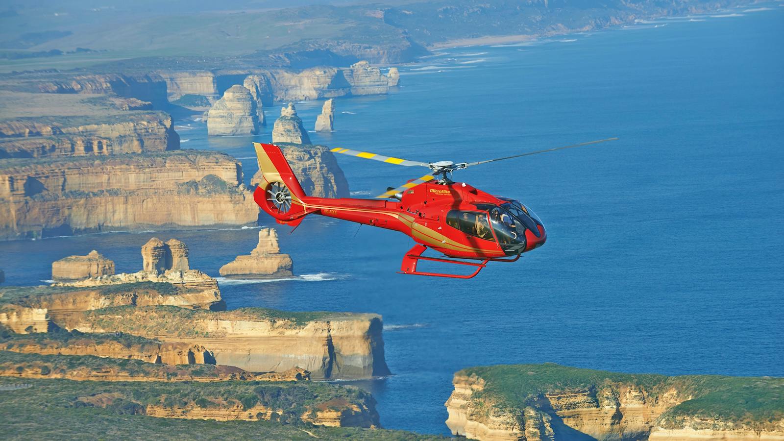 Take the scenic route and visit the 12 Apostles in a helicopter