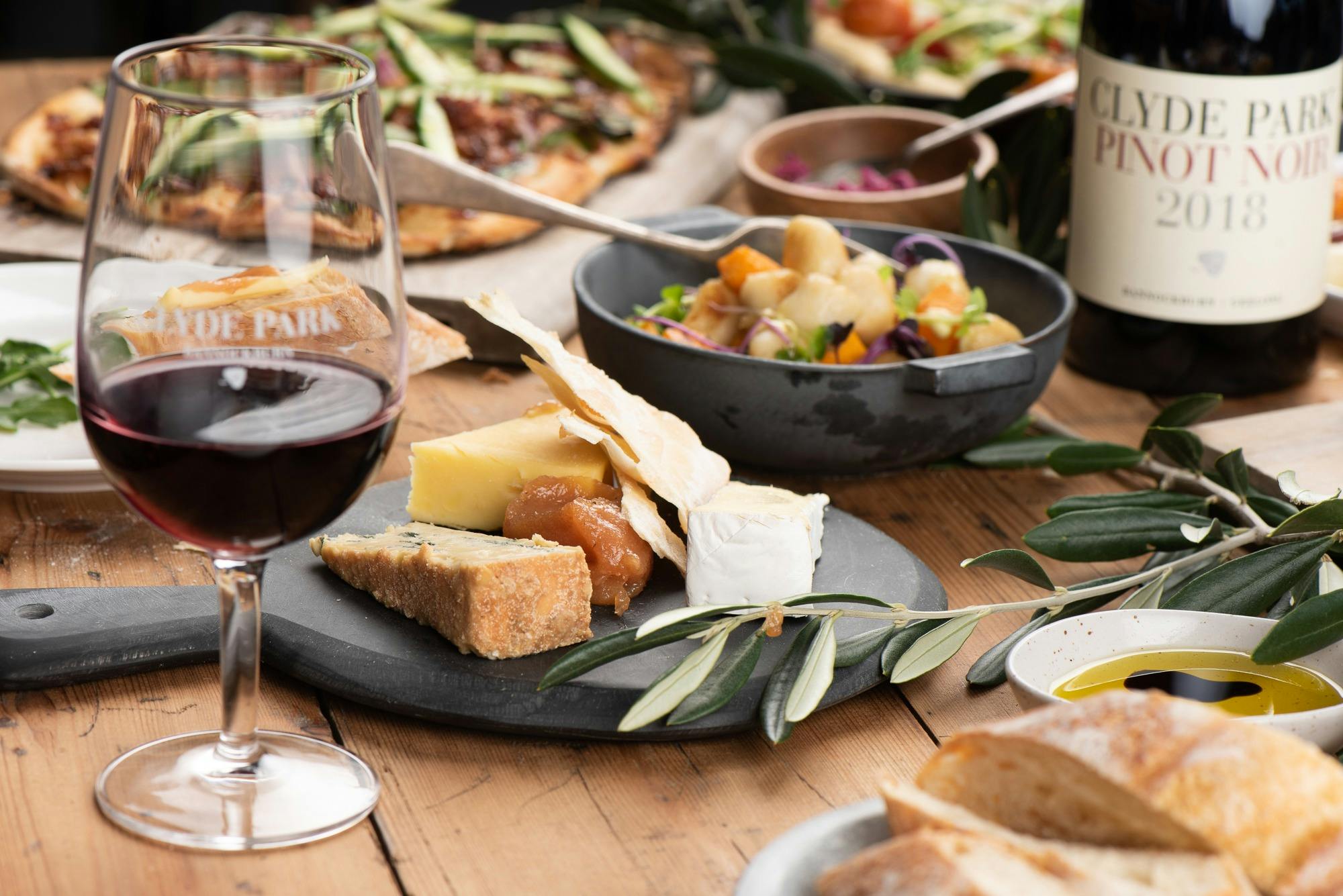 Enjoy our seasonal menu, beautiful wines and fantastic atmosphere when you dine at Clyde Park