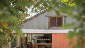 The back entrance to Ashton Hills rustic cellar door in Summertown.