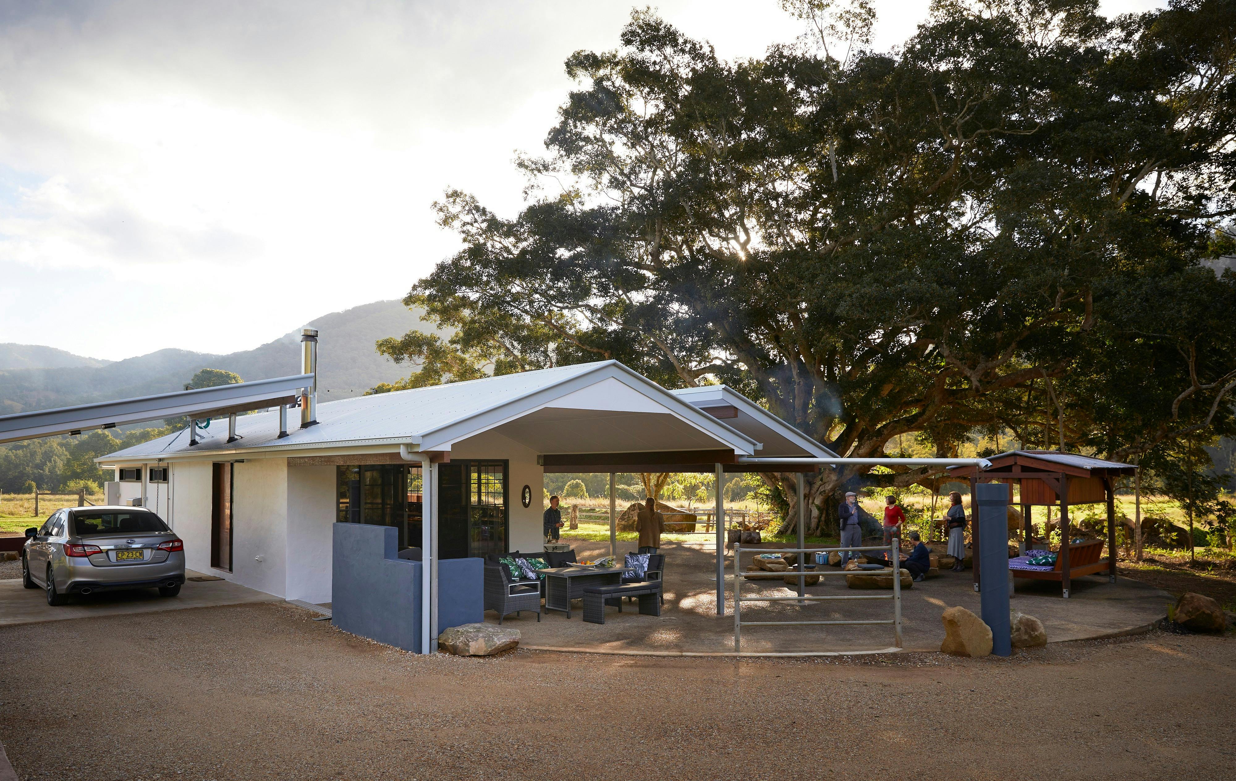 Nestled under the shade of a big old Fig Tree