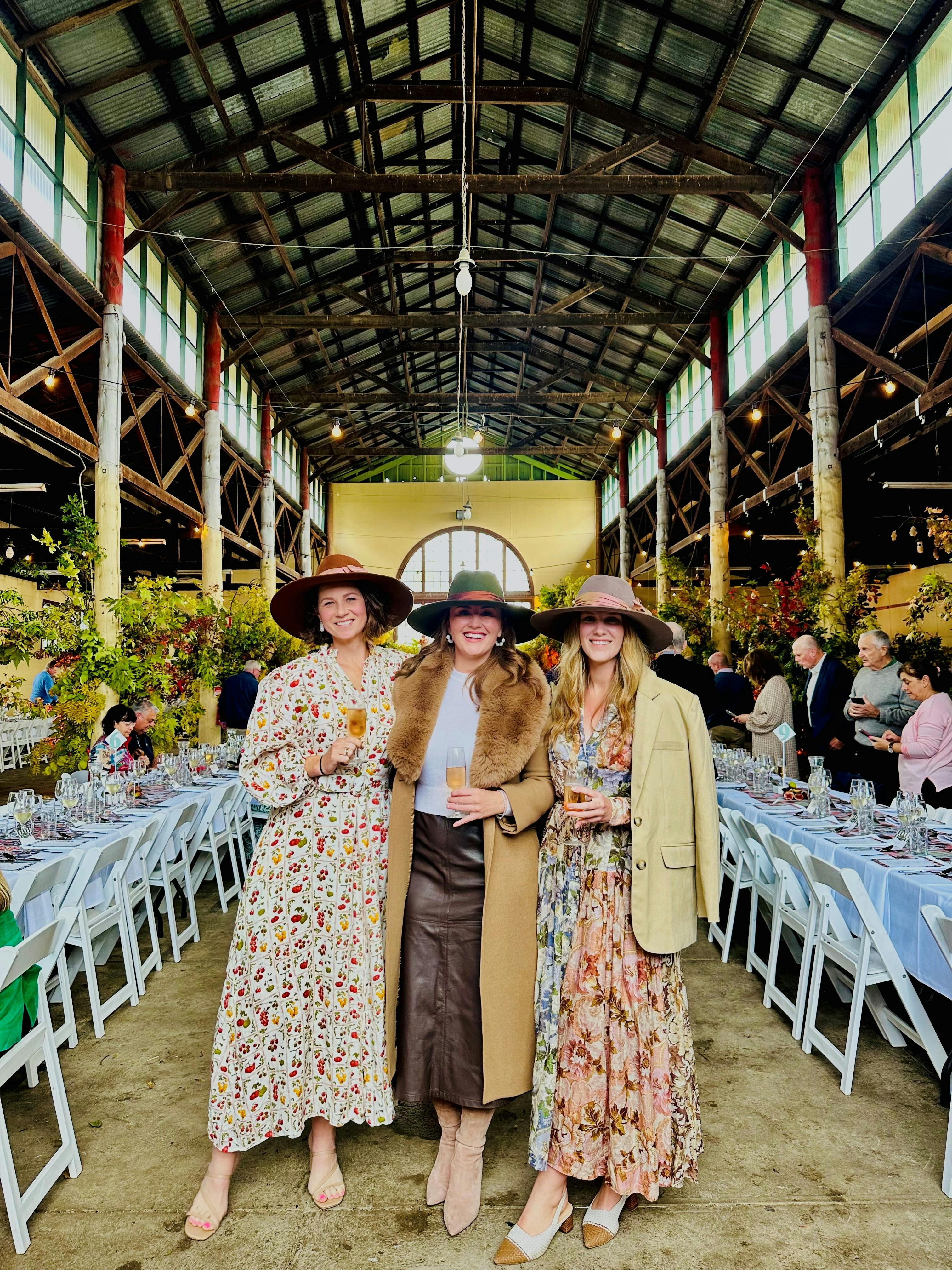 Sampson St Lunch - featuring Kayla, Amy and Britt wearing variations of the Urban Fedora